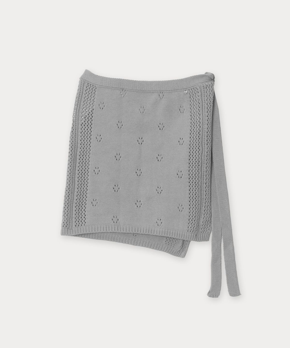 메종르하르(MAISONLEHAR) 피오니 니트 랩스커트 2color