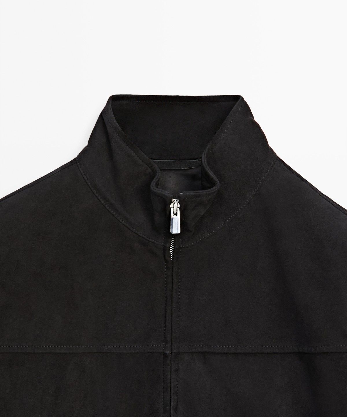 마시모두띠(MASSIMO DUTTI) 스웨이드 염소 가죽 봄버 재킷
