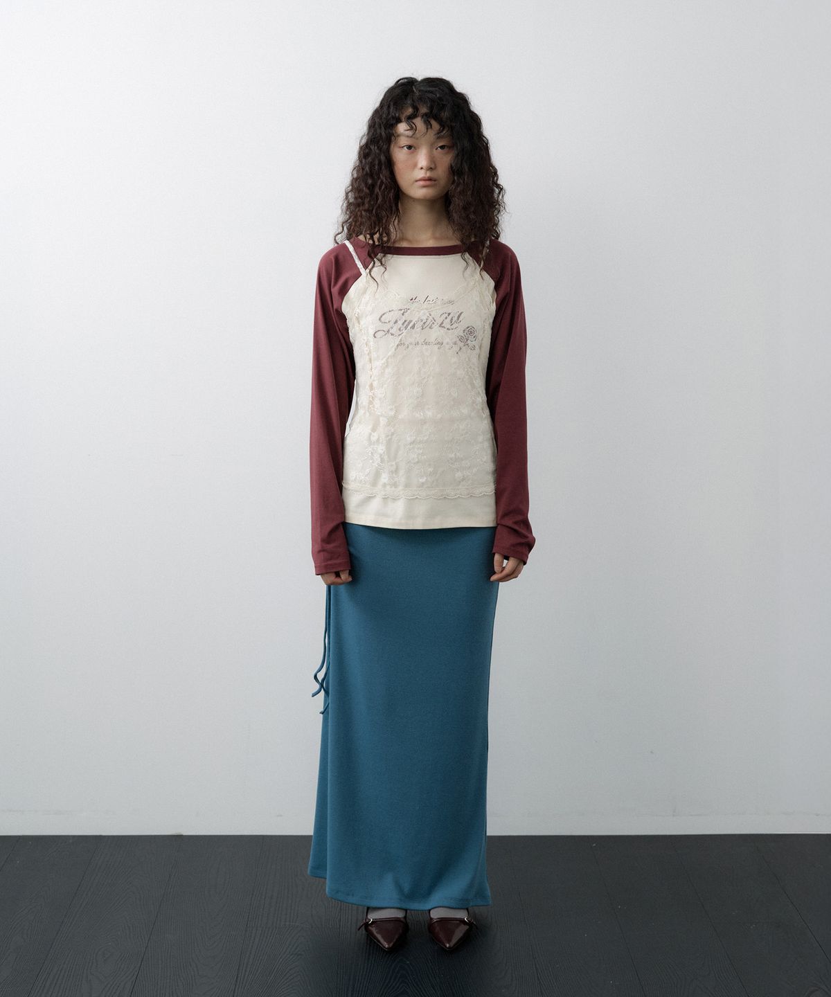 루시르주(LUCIR ZU) Lace Bustier Camisole (Cream)