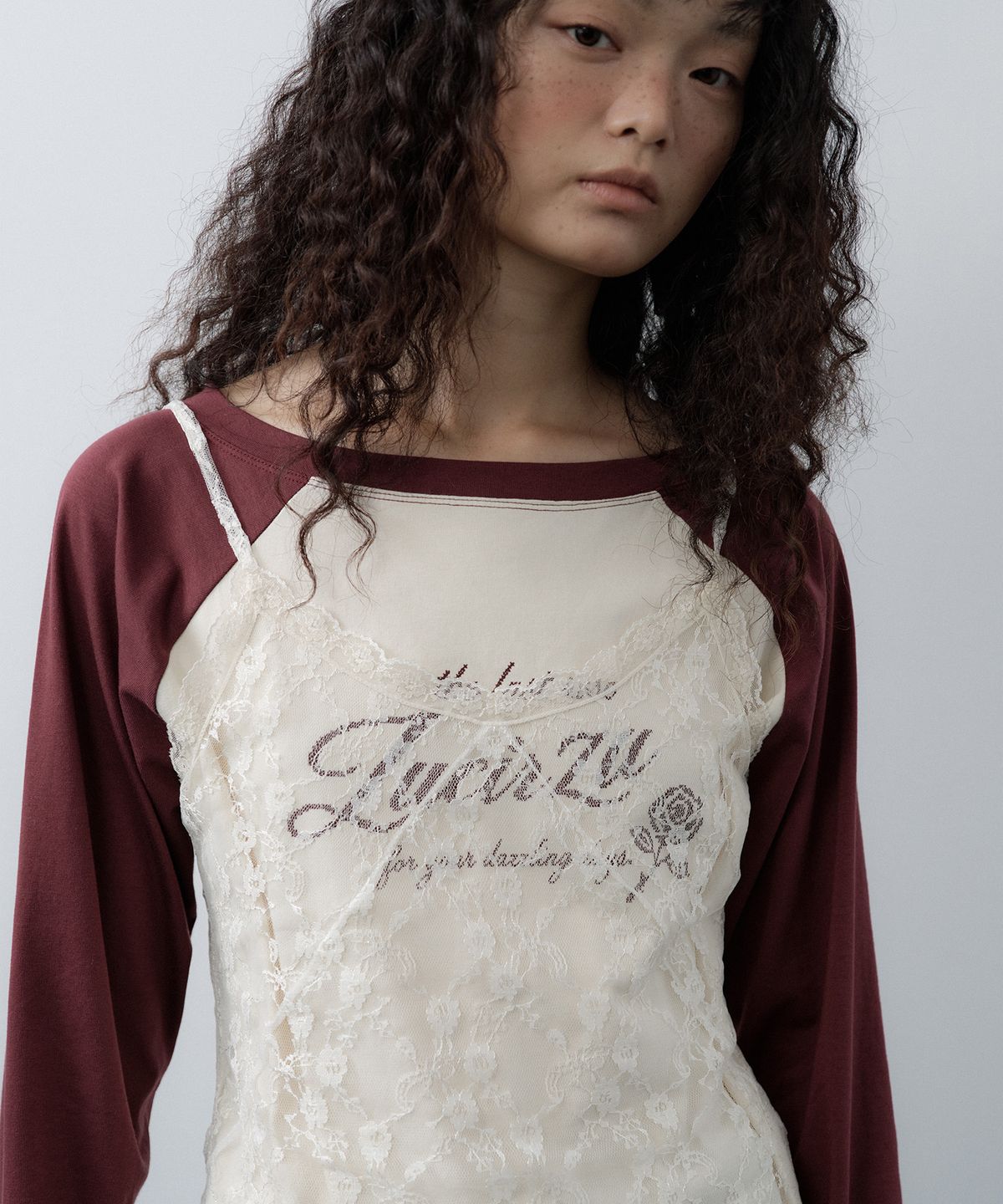 루시르주(LUCIR ZU) Lace Bustier Camisole (Cream)