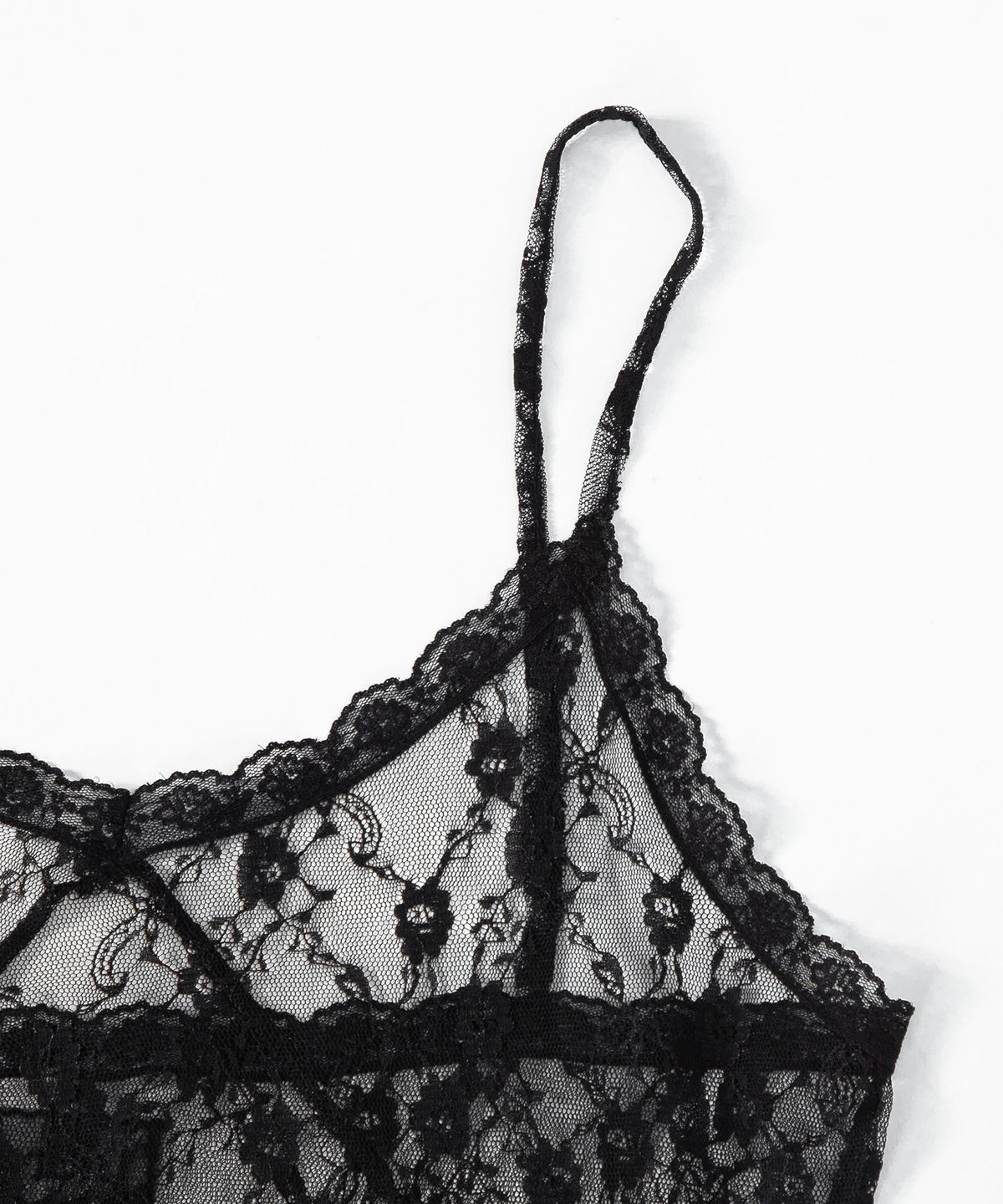 루시르주(LUCIR ZU) Lace Bustier Camisole (Black)