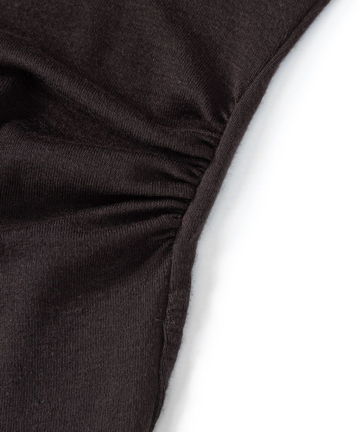루시르주(LUCIR ZU) Cowl Neck Convertible-Sleeve Top (Brown)