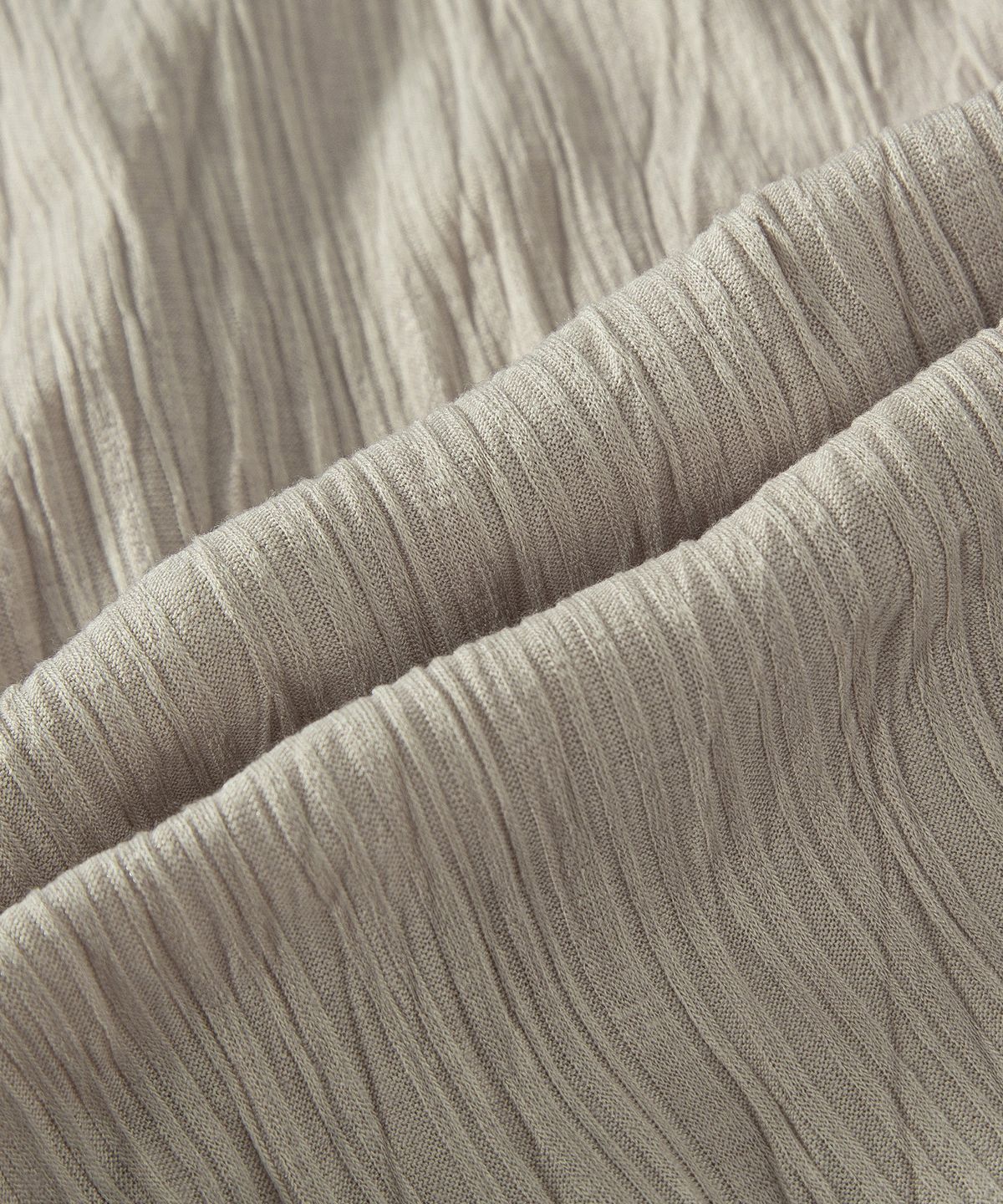 루시르주(LUCIR ZU) Pleated Cardigan Scarf Set (Beige)