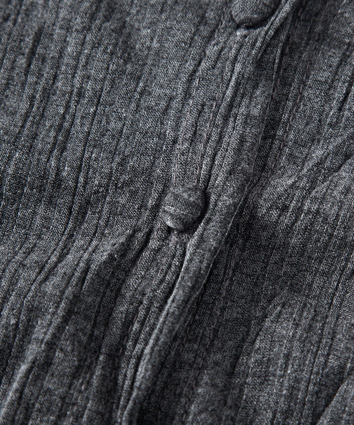 루시르주(LUCIR ZU) Pleated Cardigan Scarf Set (Charcoal)