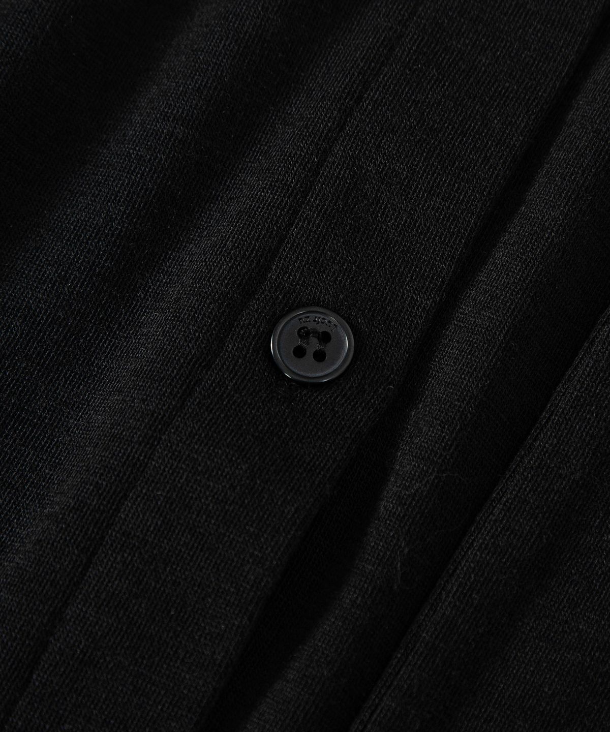 루시르주(LUCIR ZU) Scarf Wrap Button Cardigan (Black)