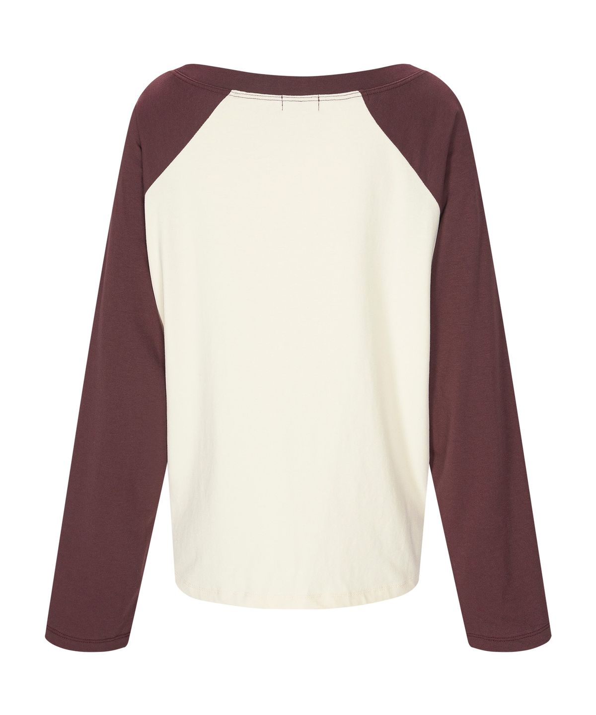 루시르주(LUCIR ZU) 20s Cotton Rose Raglan Tee (Burgundy)