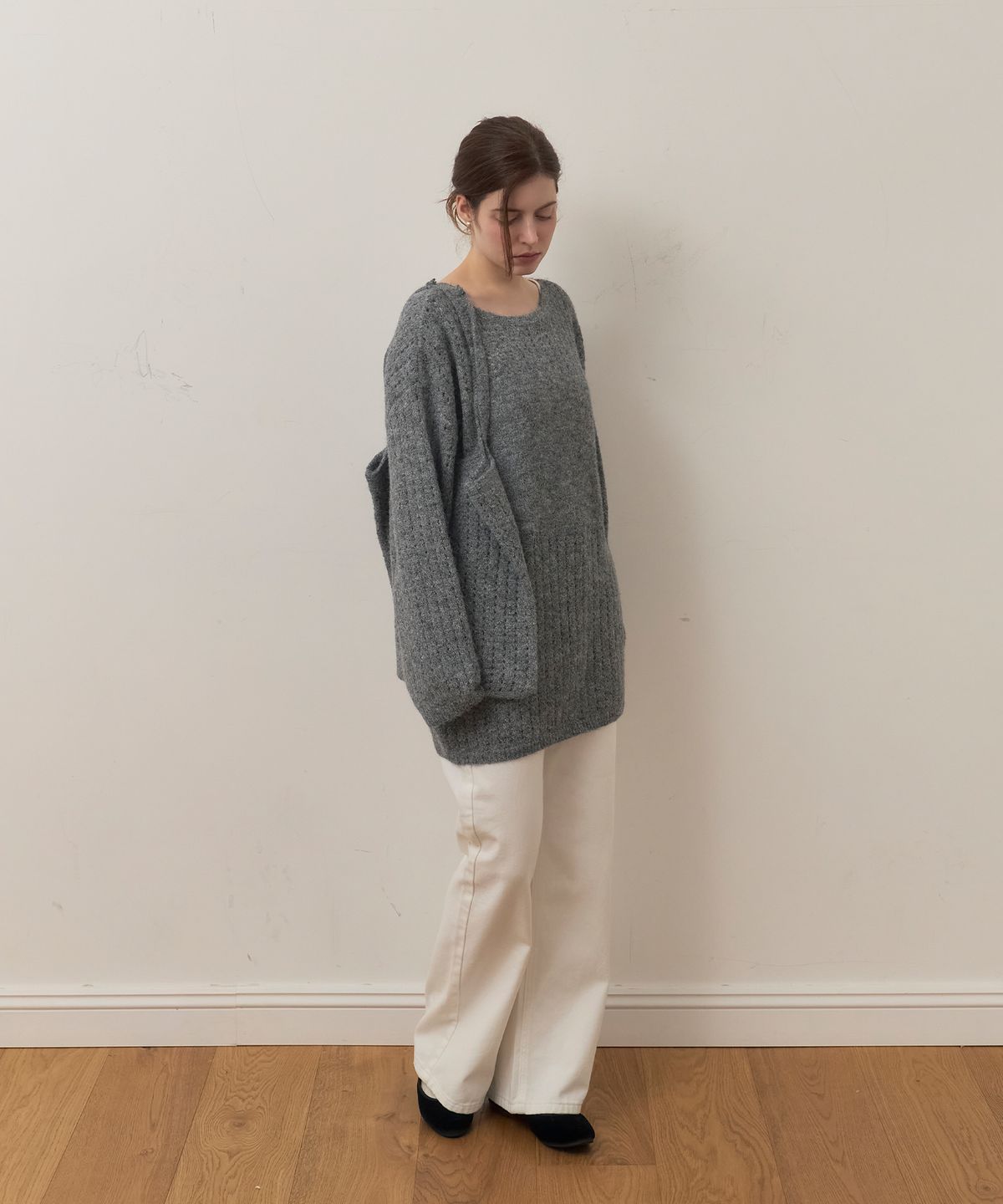메종르하르(MAISONLEHAR) 세이지 니트 (가방SET) 3color
