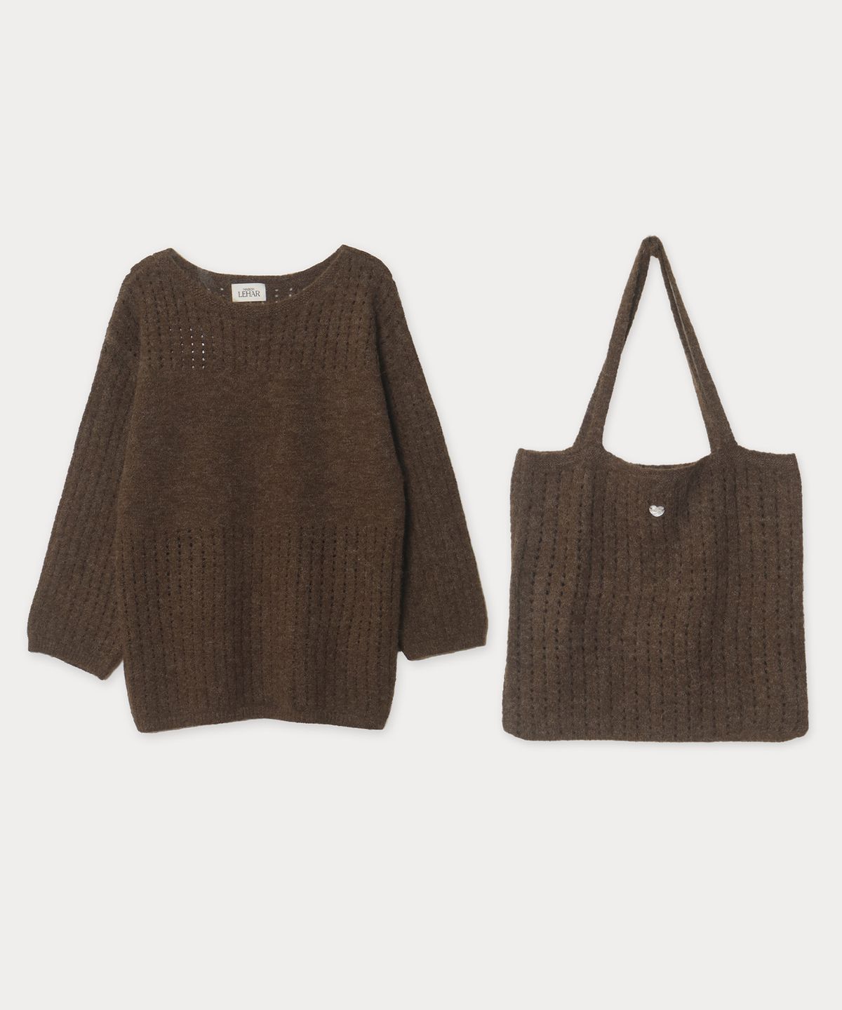 메종르하르(MAISONLEHAR) 세이지 니트 (가방SET) 3color