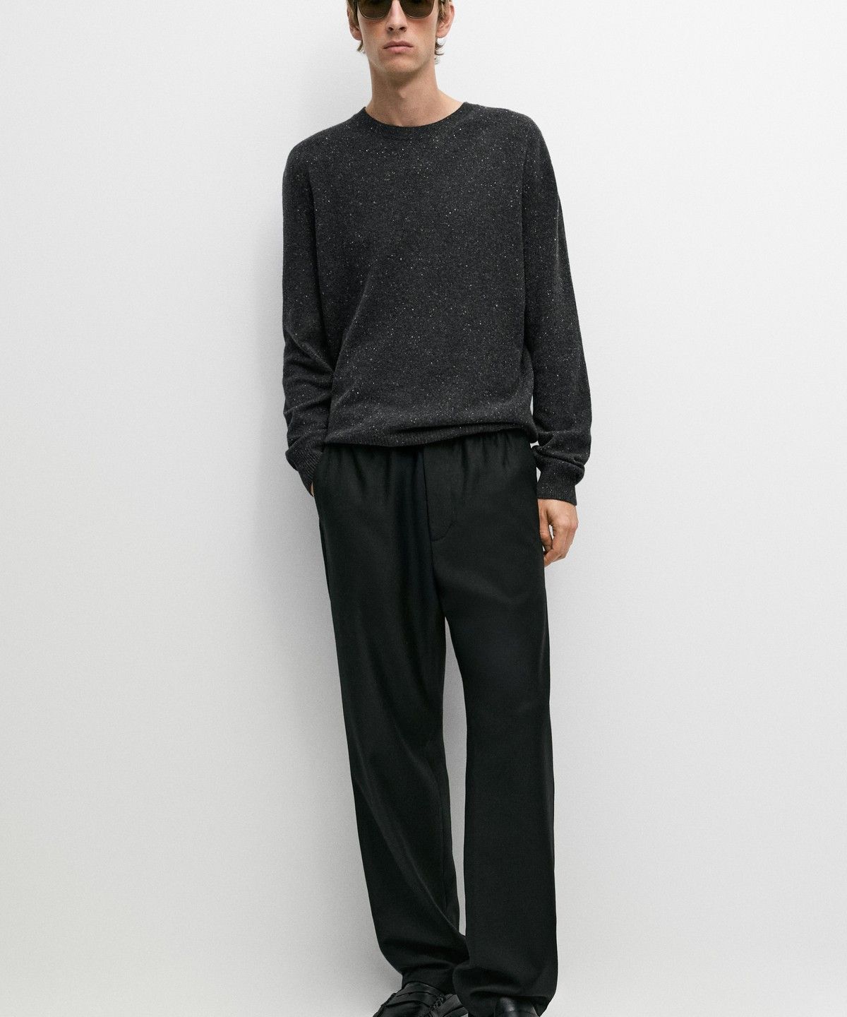 마시모두띠(MASSIMO DUTTI) 울 멜란지 니트