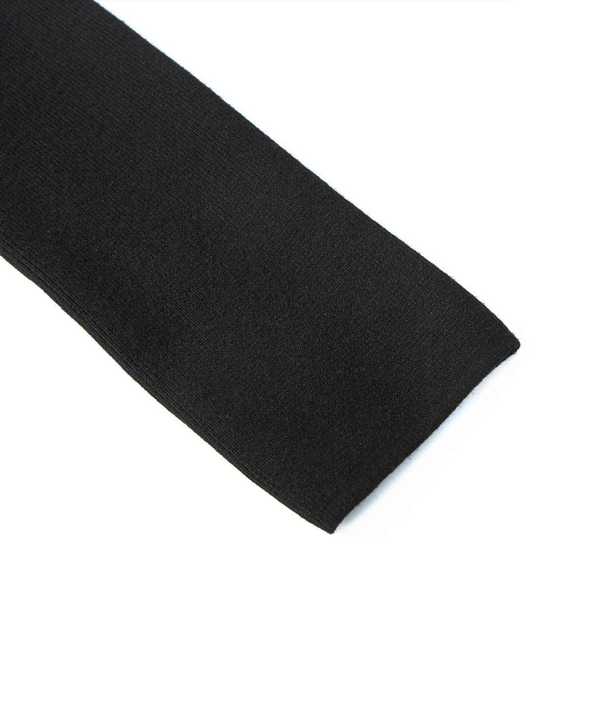 루시르주(LUCIR ZU) Wool Boatneck Bolero Knit Top (Black)
