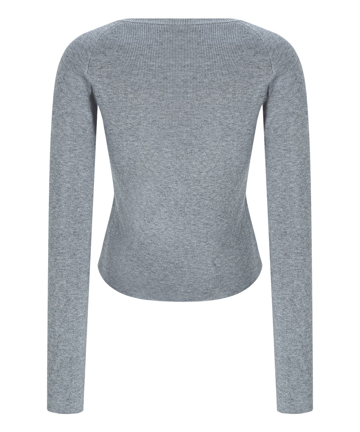 루시르주(LUCIR ZU) Wool Boatneck Bolero Knit Top (Charcoal)