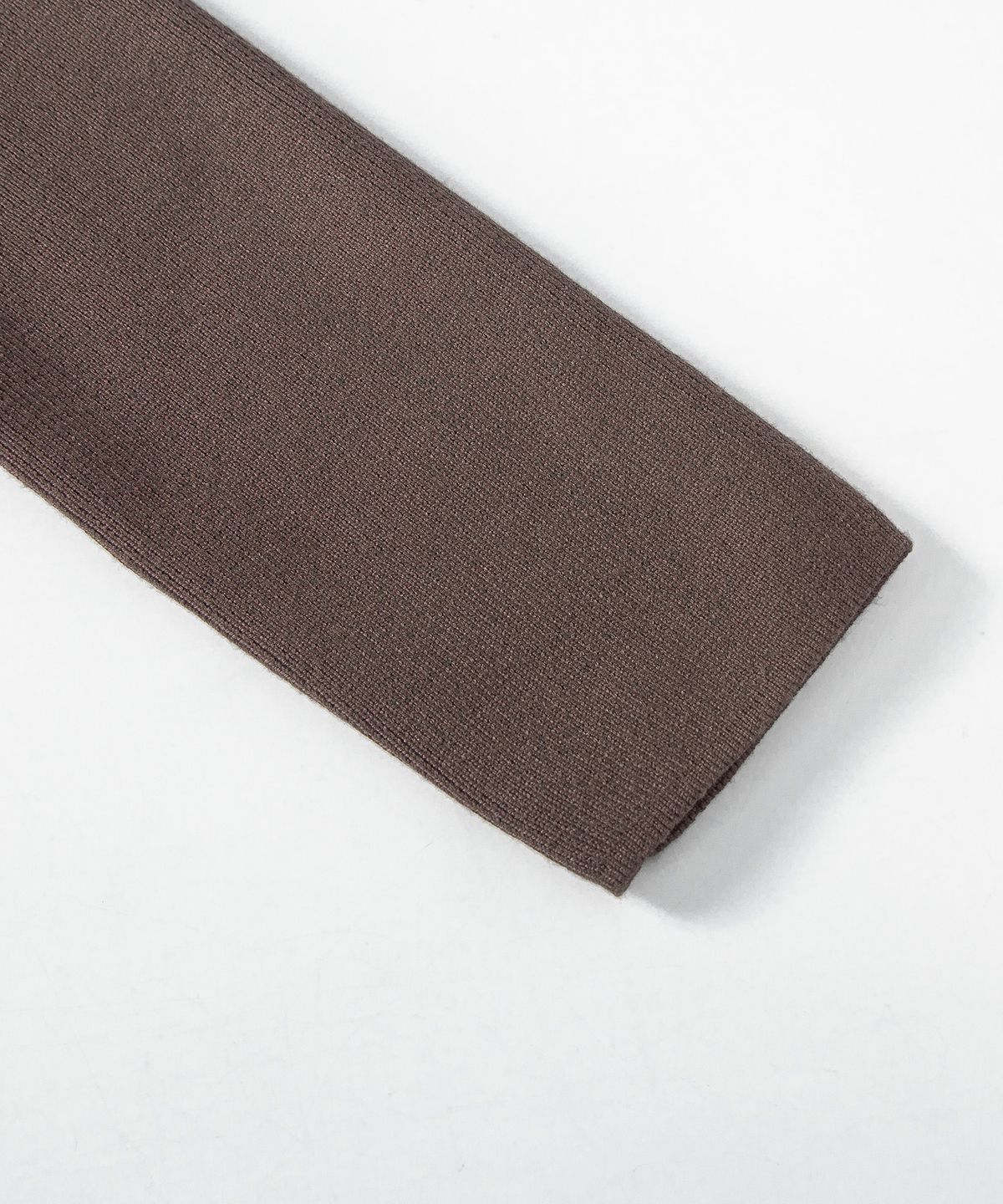 루시르주(LUCIR ZU) Wool Boatneck Bolero Knit Top (Brown)