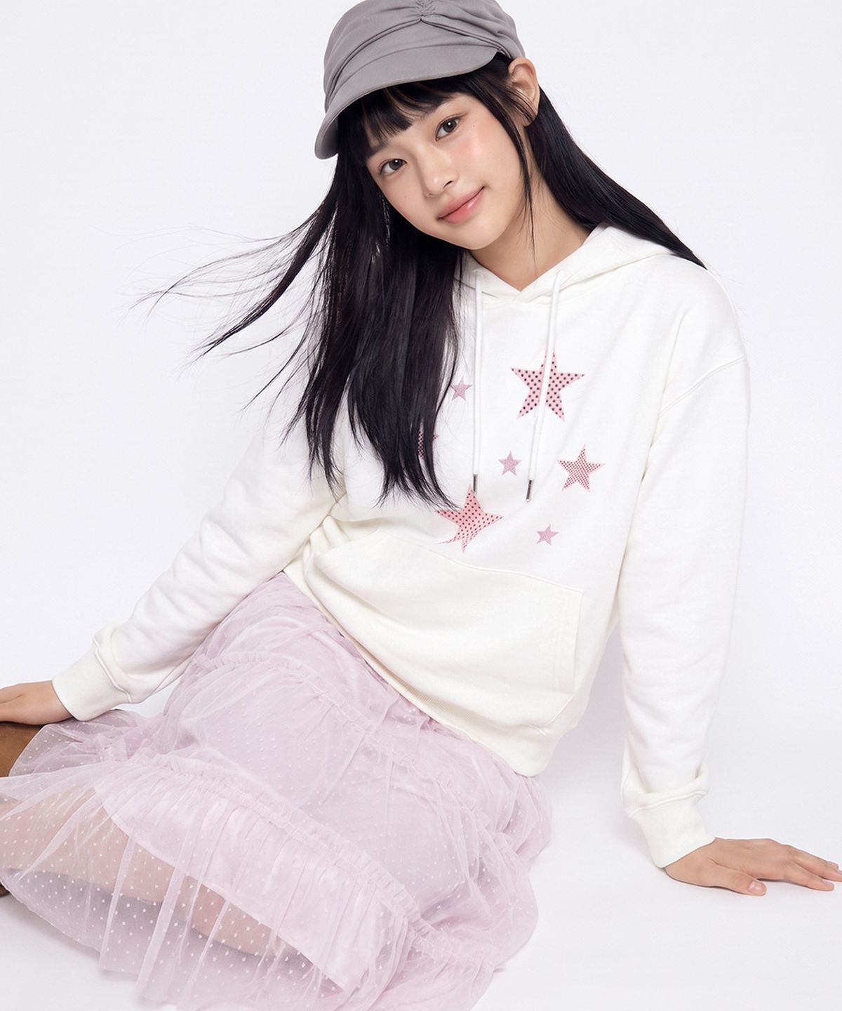 랜덤오프(RANDOMOFF) STARRY DOT HOODIE (2color)