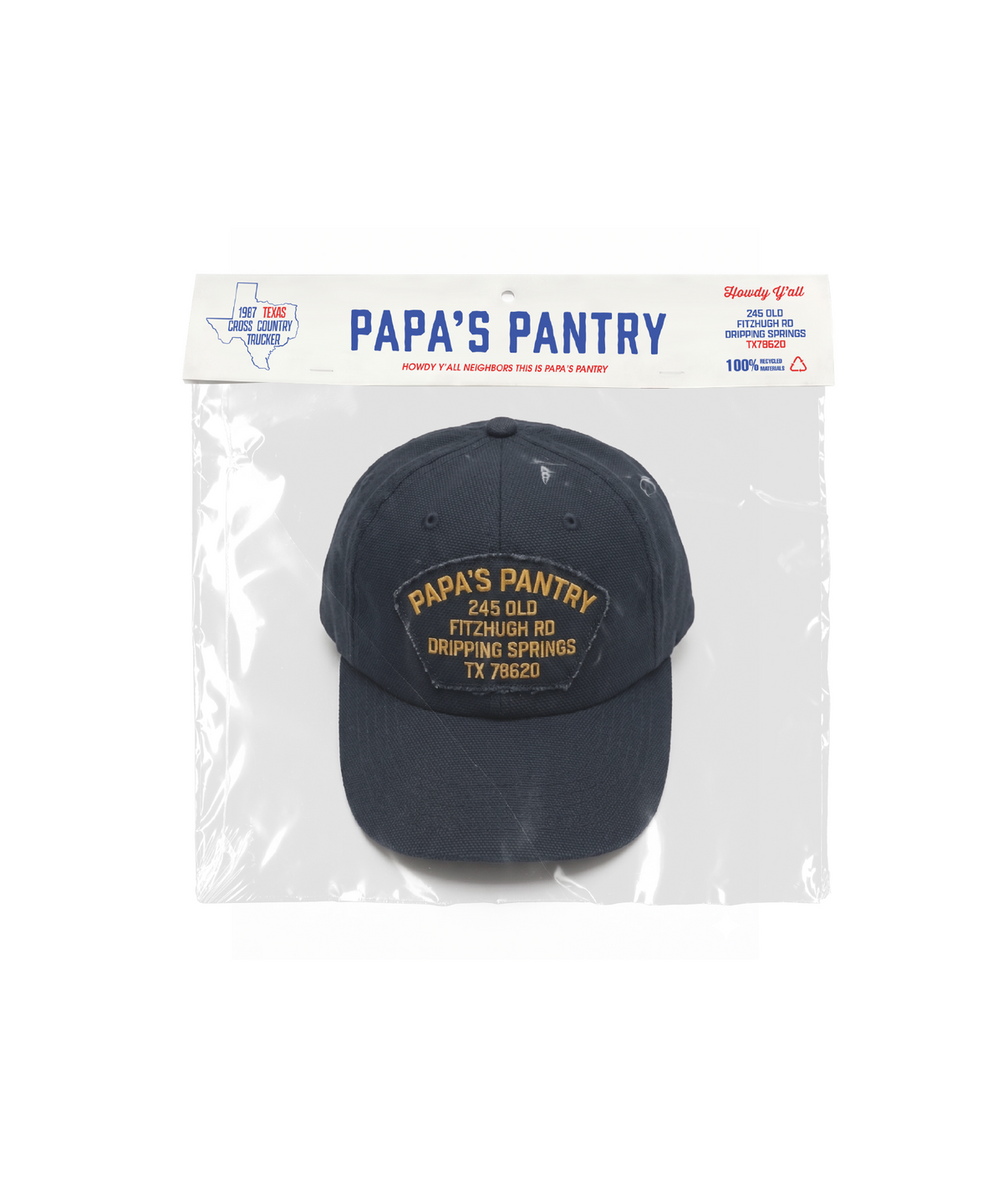 파파스팬트리(PAPA'S PANTRY) P2FDT 6Panel Cap_NAVY