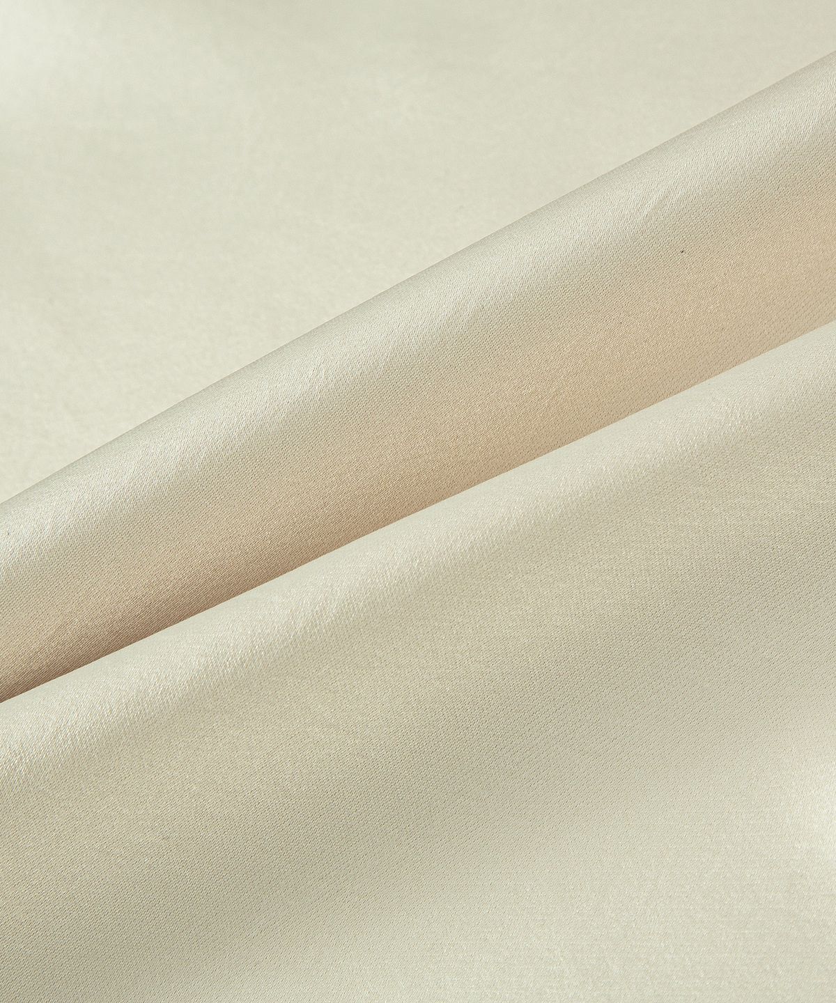 루시르주(LUCIR ZU) Satin Lace-Hem Skirt (Cream)