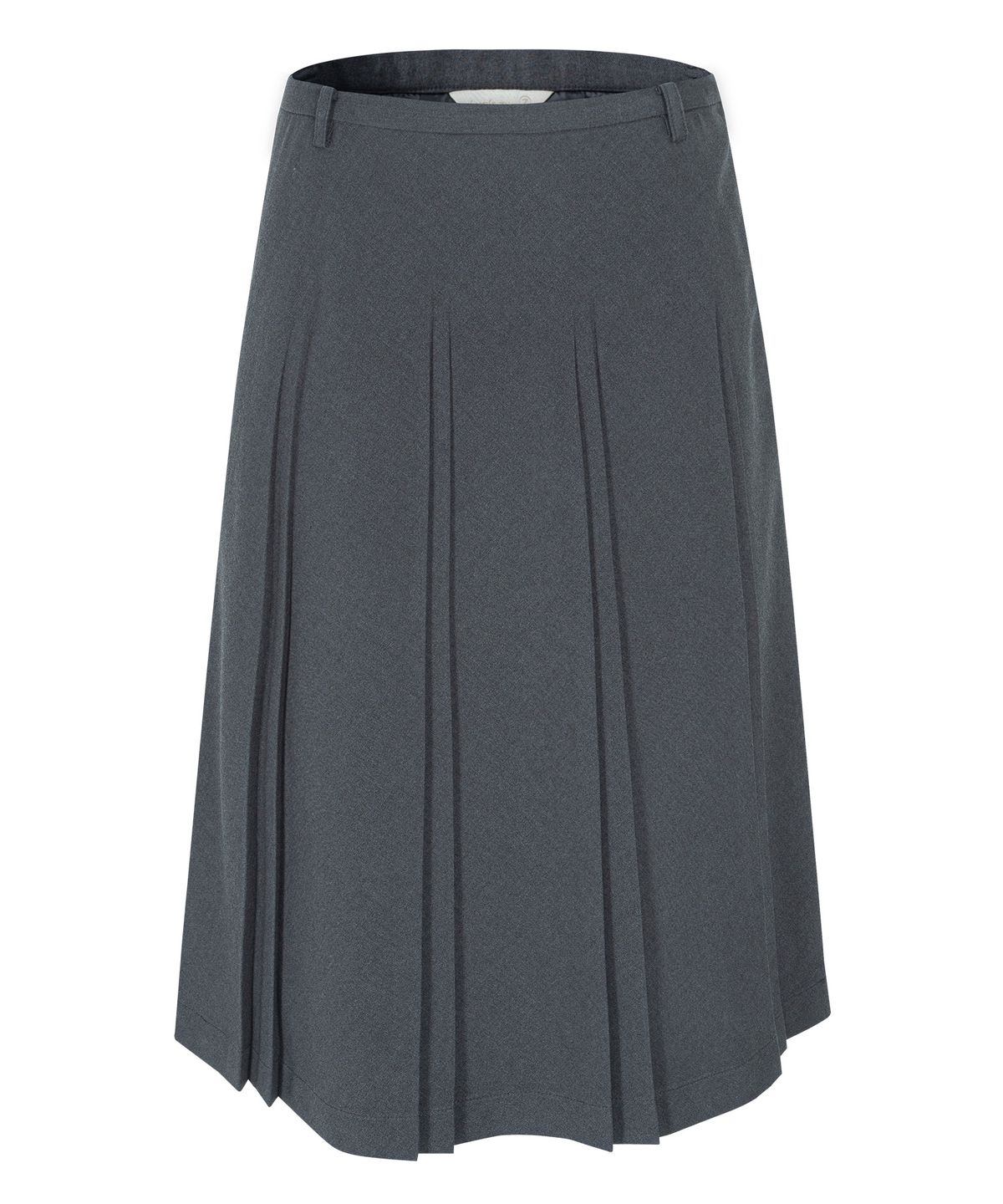 루시르주(LUCIR ZU) Fan Pleated Midi Skirt (Charcoal)