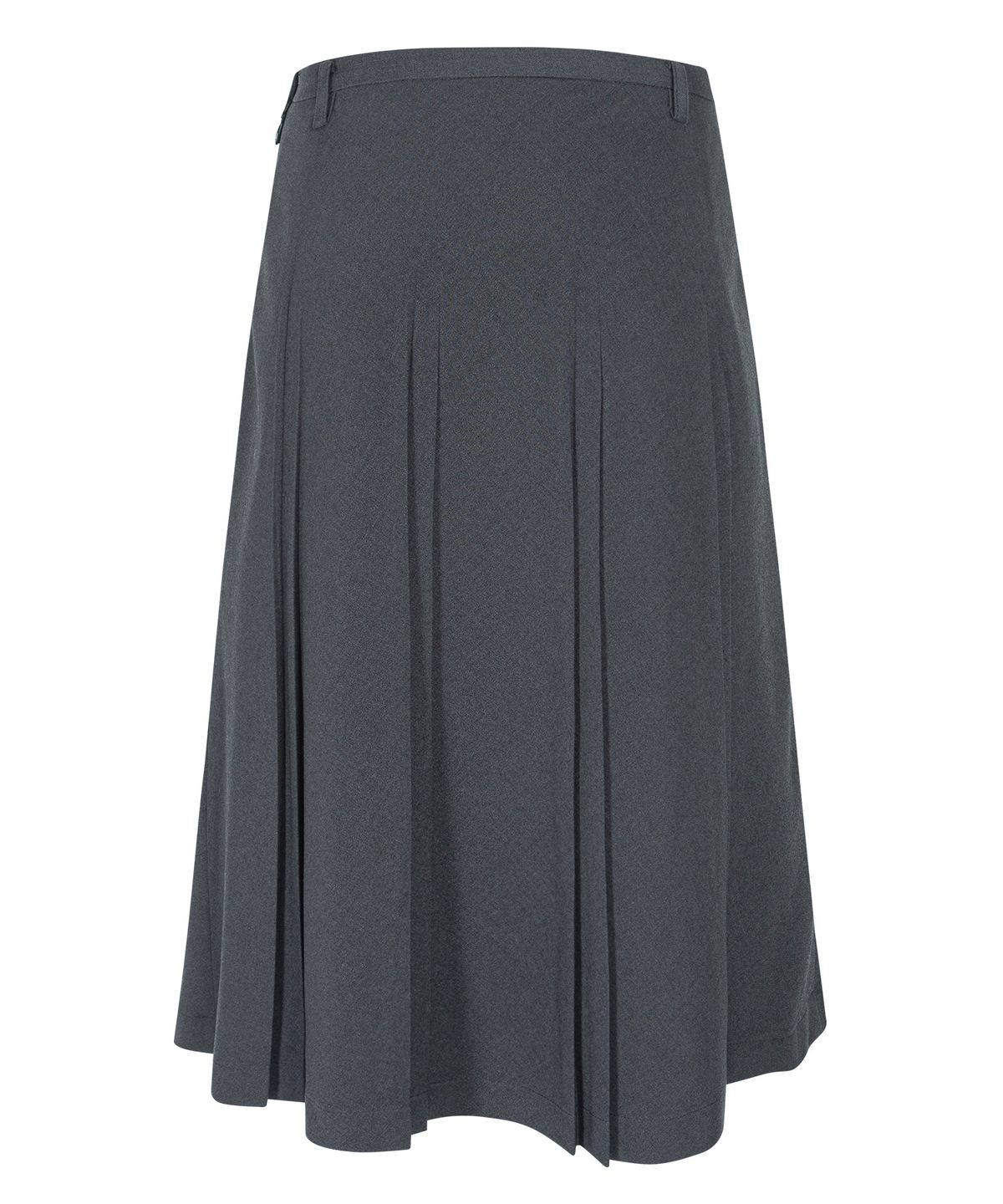 루시르주(LUCIR ZU) Fan Pleated Midi Skirt (Charcoal)