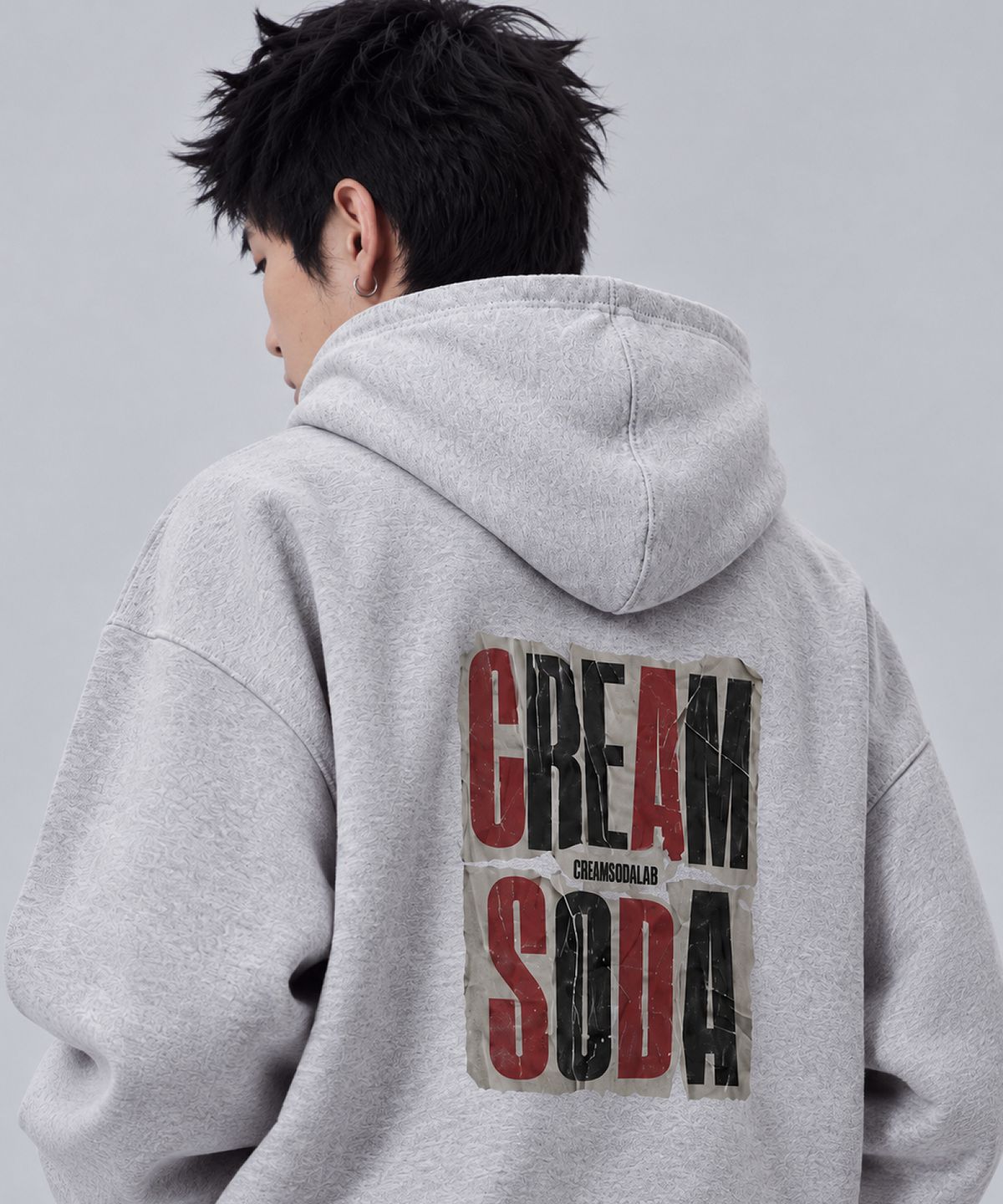 크림소다랩(CREAM SODA LAB) 빈티지 뉴스 페이퍼 후드