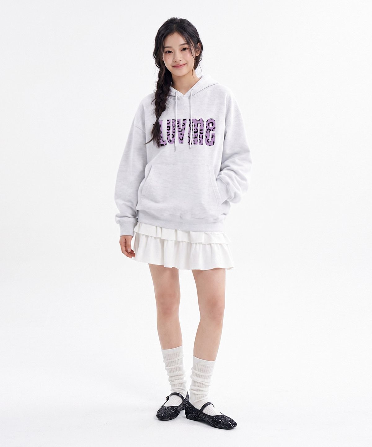 랜덤오프(RANDOMOFF) I LUV ME LEOPARD HOODIE (3color)