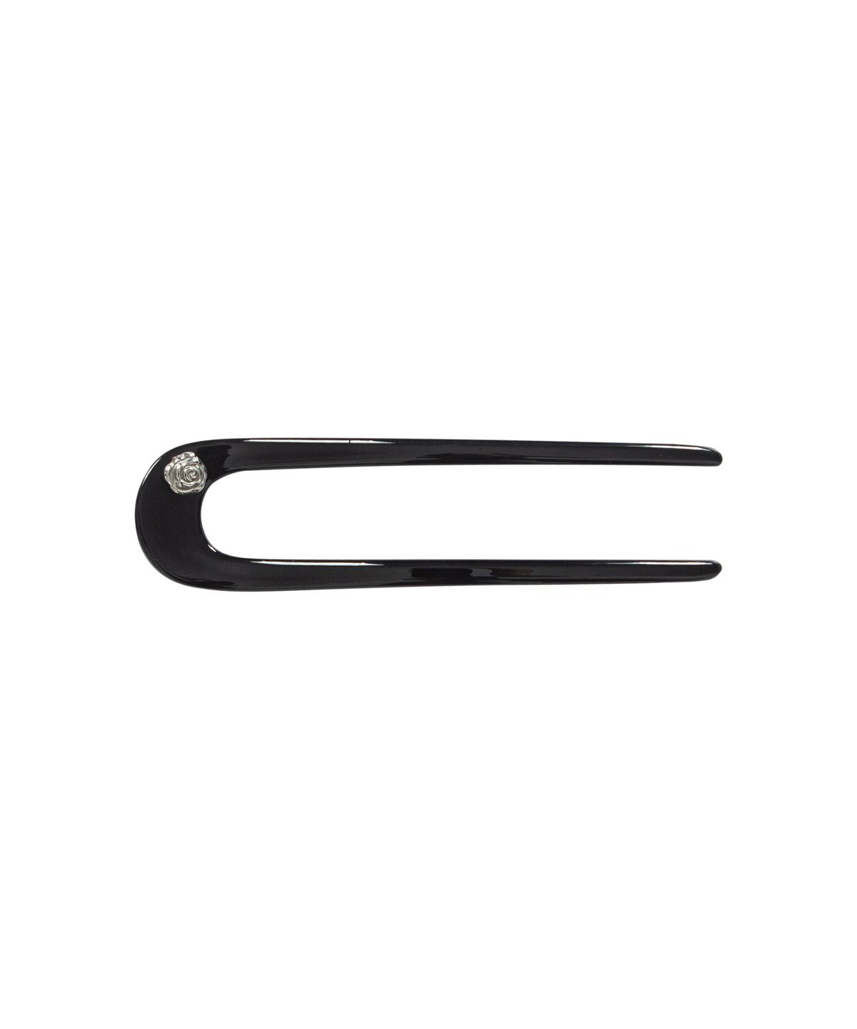 루시르주(LUCIR ZU) Rose U-Line Hair Stick (Black)