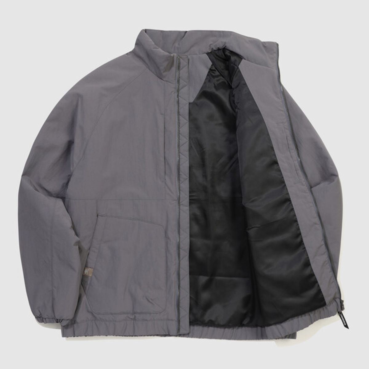 엄브로(UMBRO) 클래식 패딩 봄버 자켓 그레이 UR321CPJ99