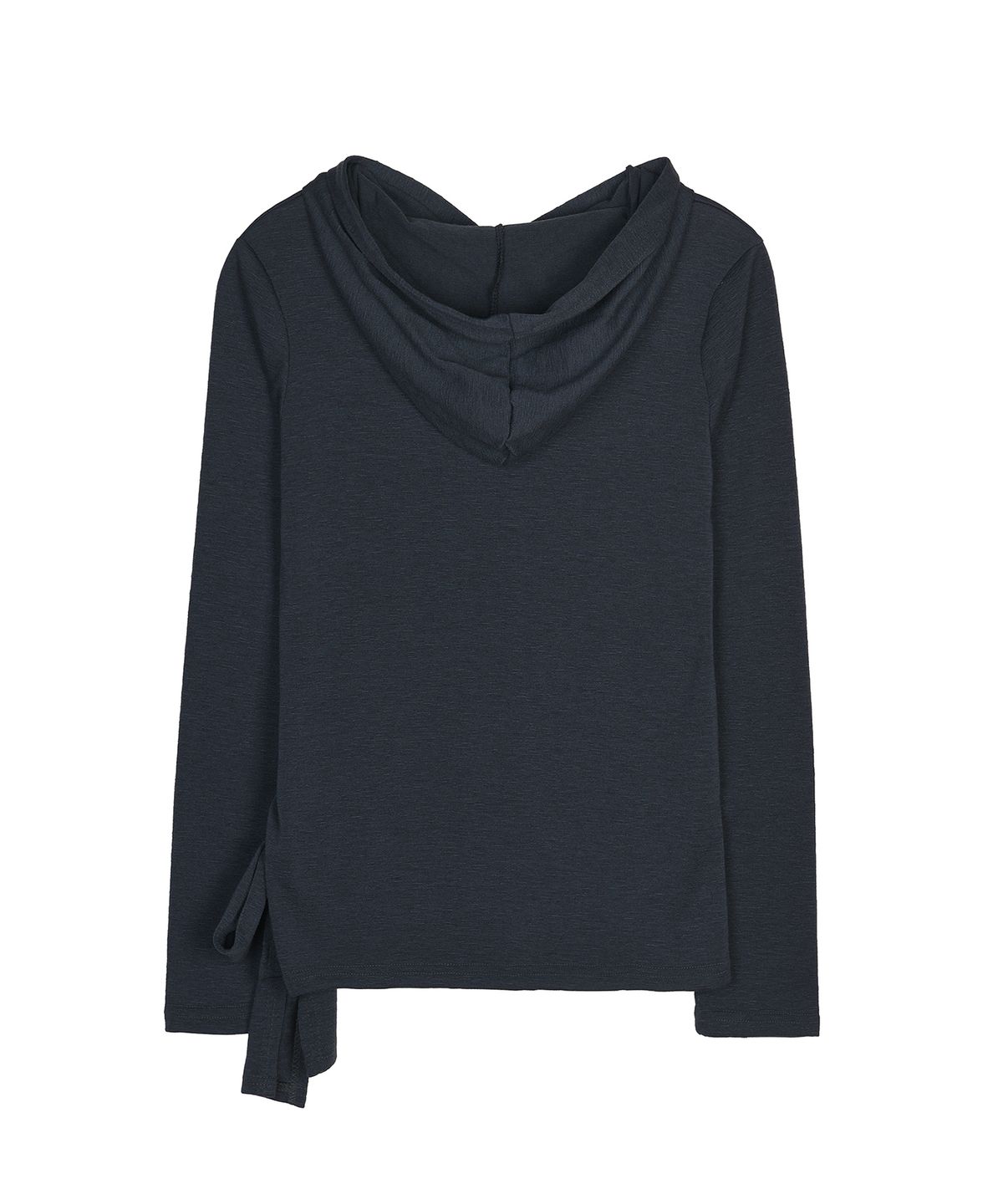닉앤니콜(NICK&NICOLE) STRAP HOOD LONG SLEEVE TOP_NAVY