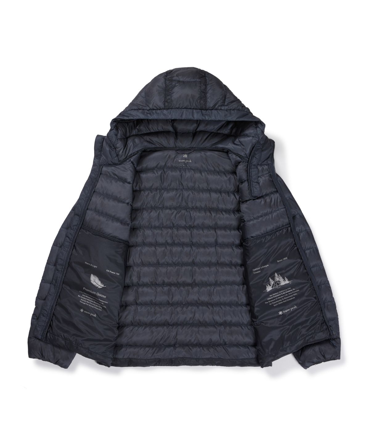 스노우피크 어패럴(SNOWPEAK APPAREL) 에어클라우드 10D 경량 구스 다운 자켓 (S26WMTDJ70) Gray Blue