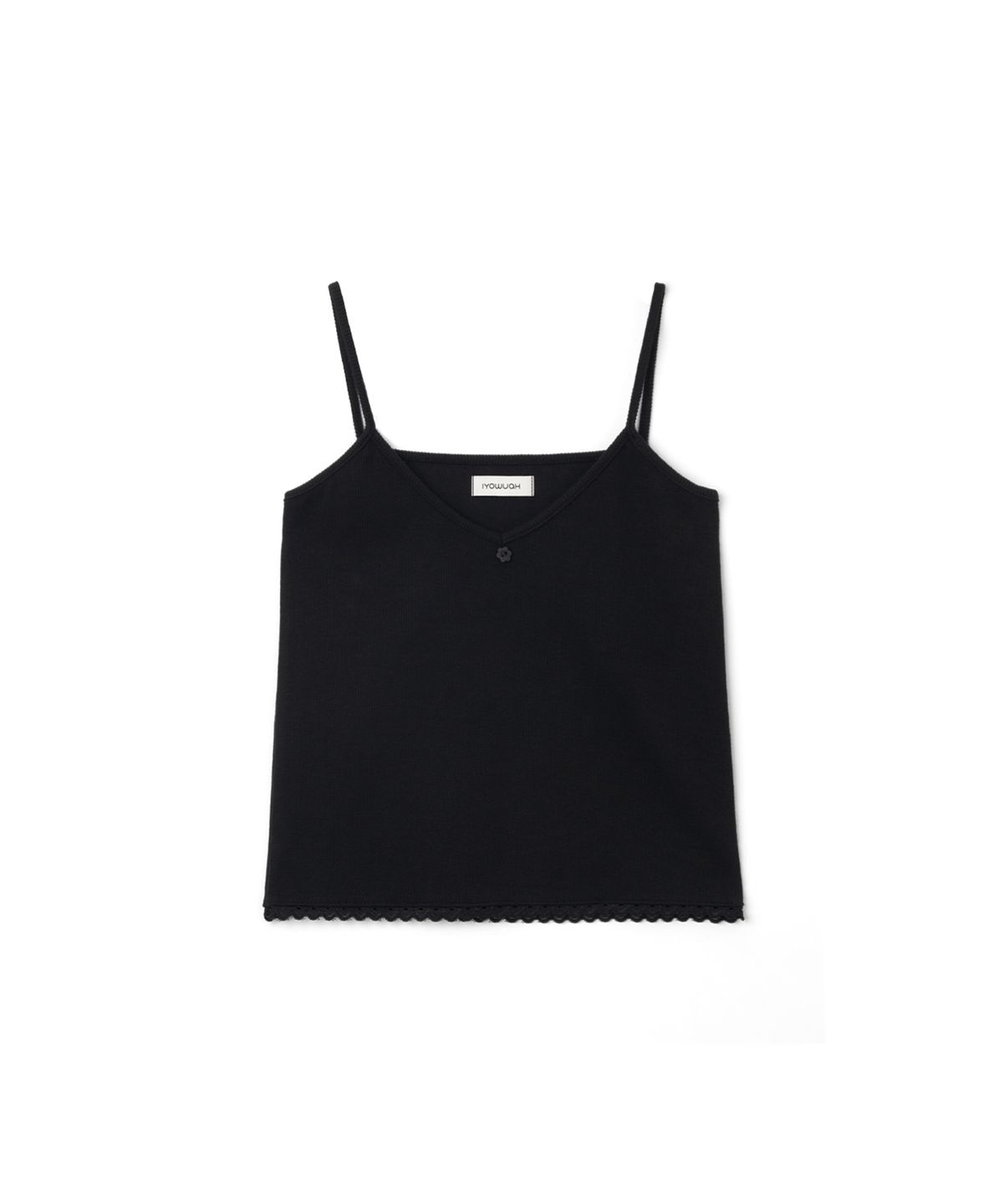 이요우아(IYOWUAH) Flower Point Sleeveless, Black