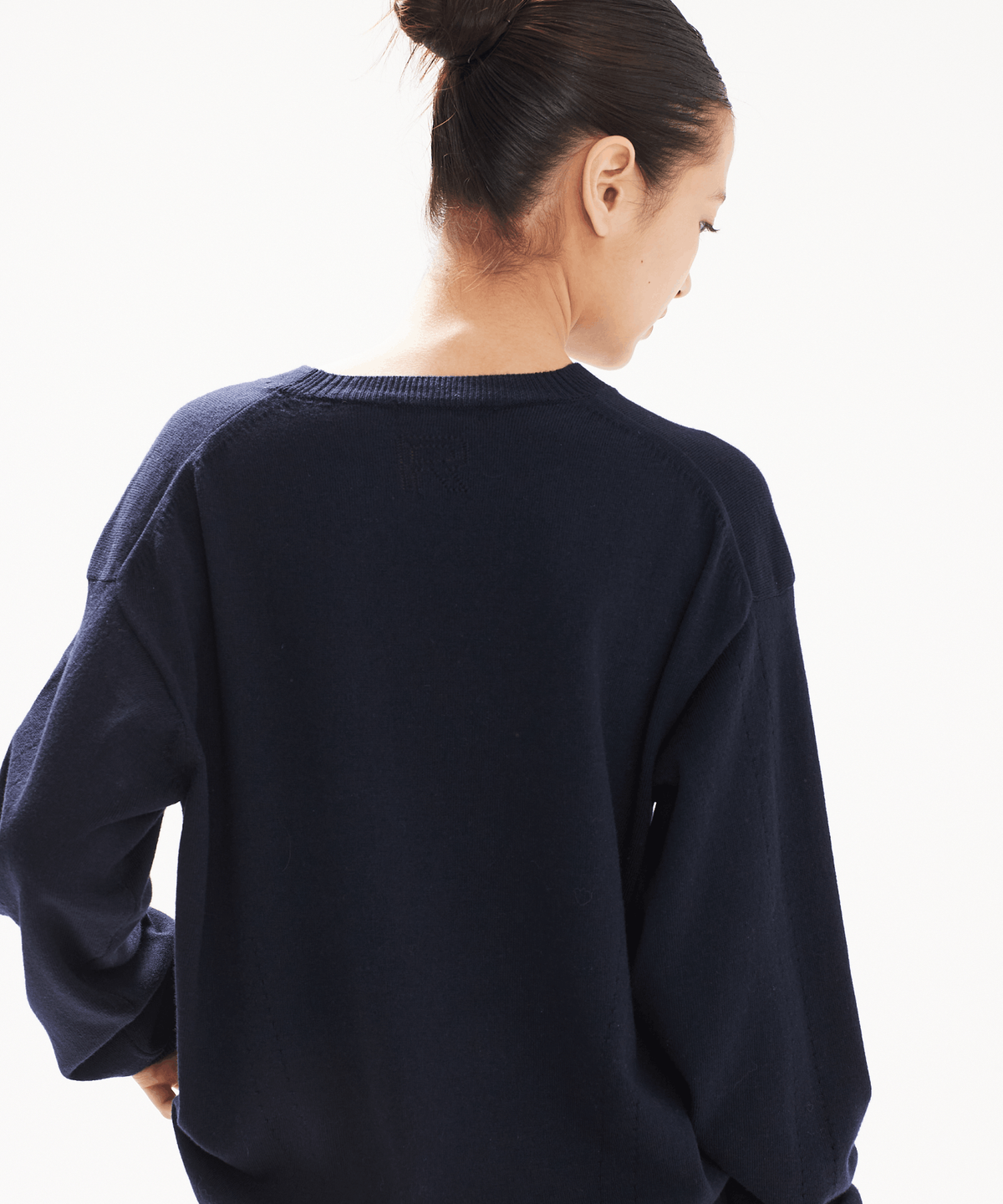 레인지(RANGE) 울코튼 라운드넥 풀오버 (네이비)