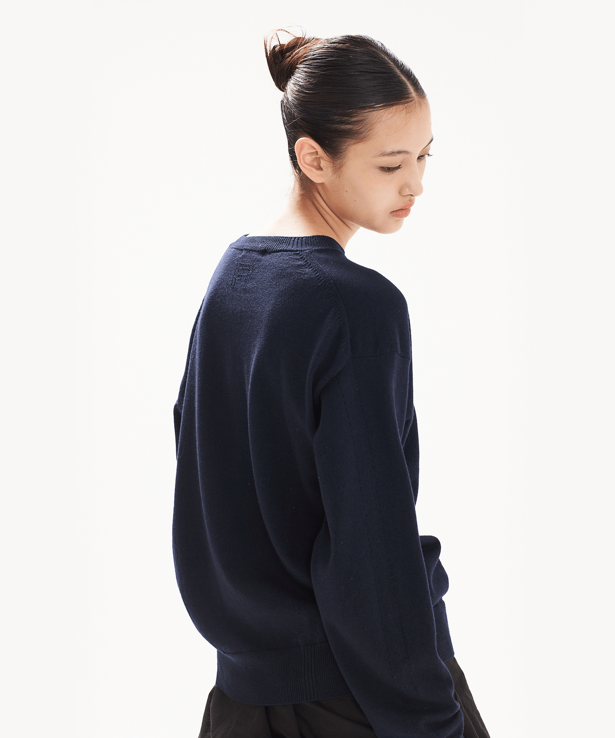 레인지(RANGE) 울코튼 라운드넥 풀오버 (네이비)