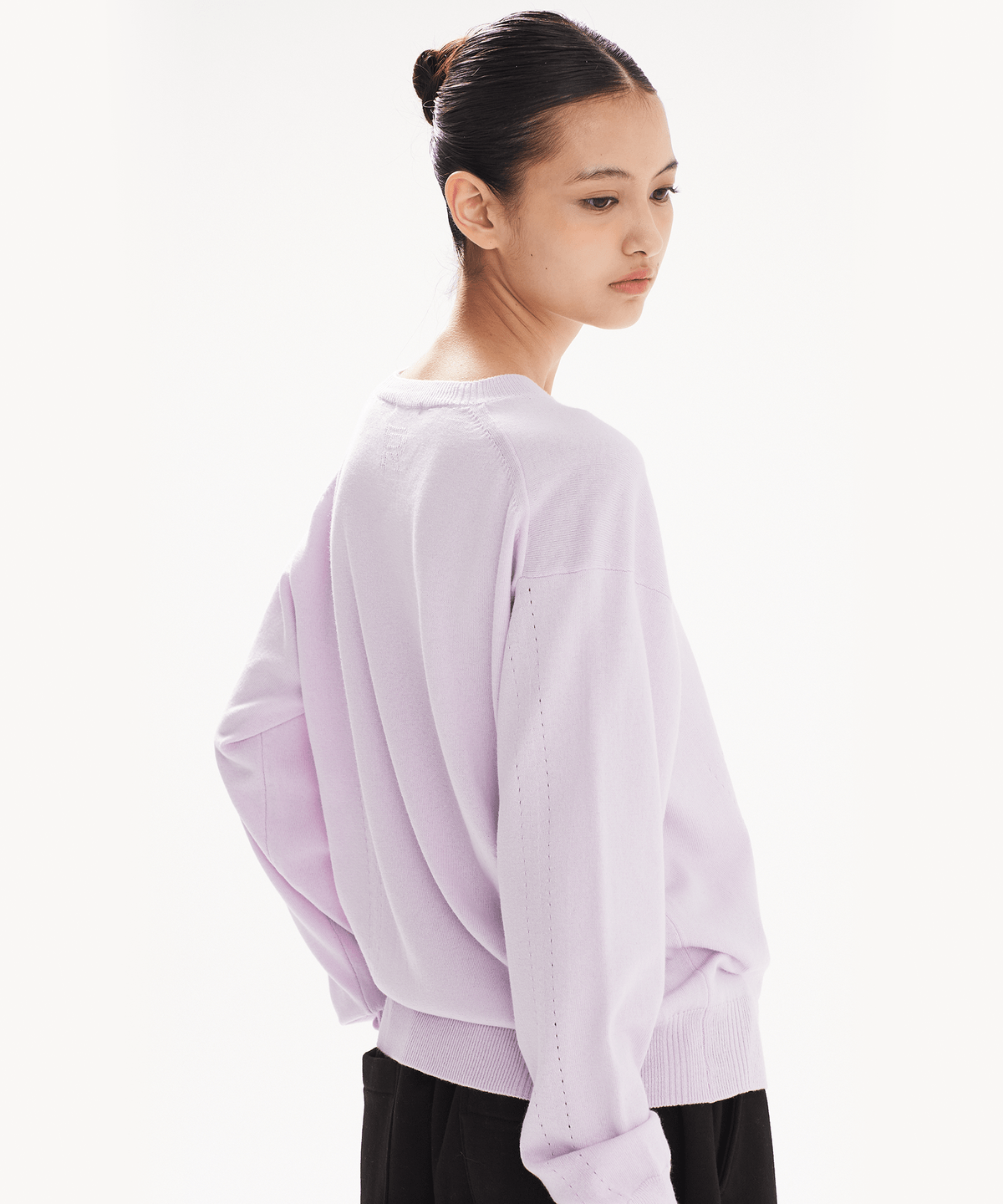 레인지(RANGE) 울코튼 라운드넥 풀오버 (라이트 퍼플)