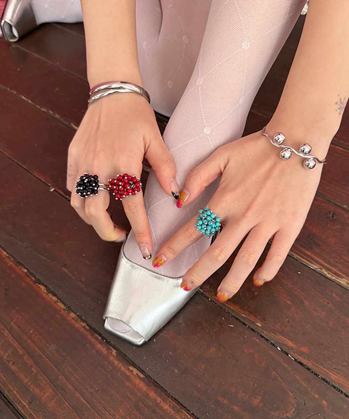 뽀끼(POKKI) BLACK BERRY RING