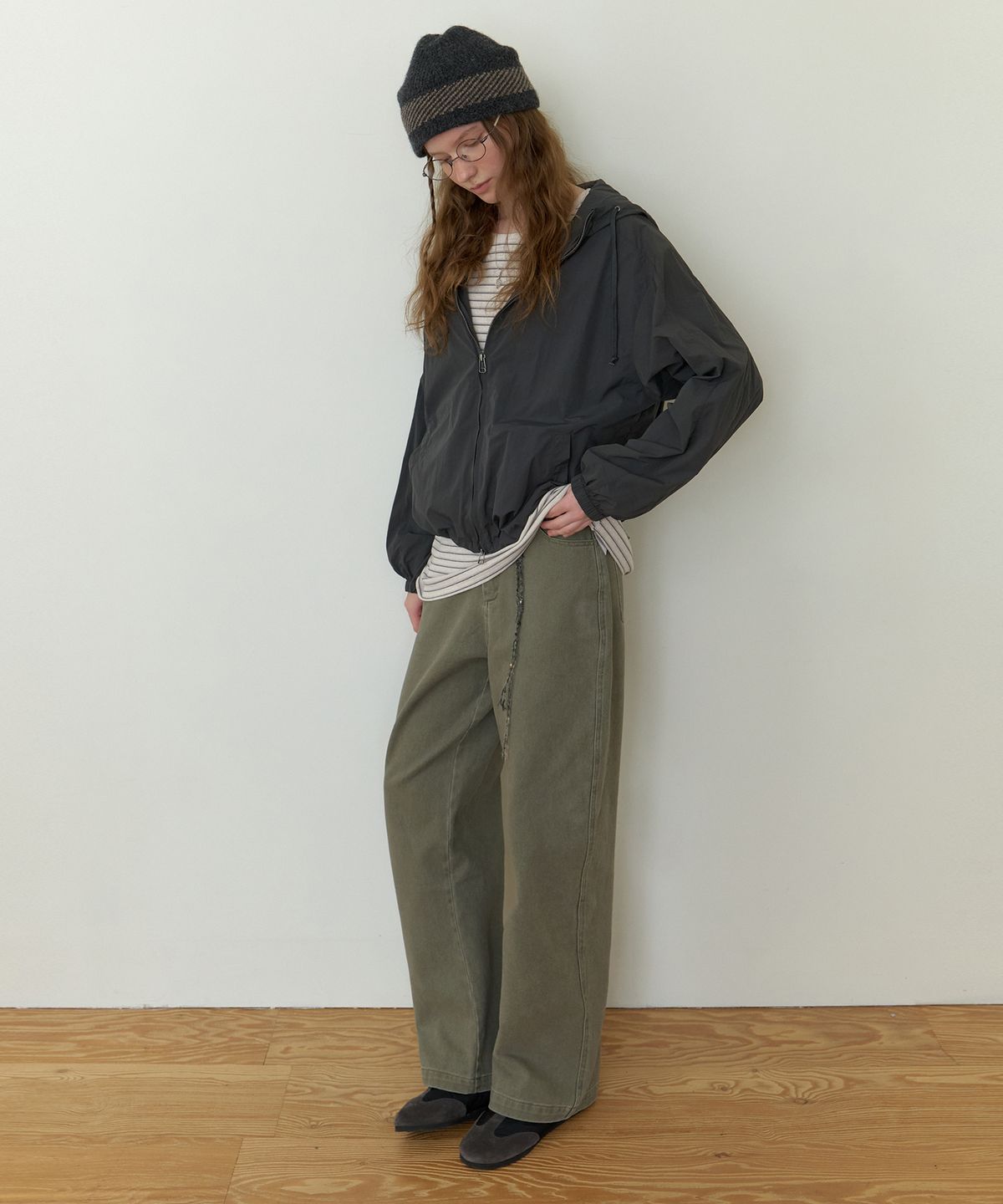 더미튼(THEMITTEN) Mull hoodie jacket (charcoal)