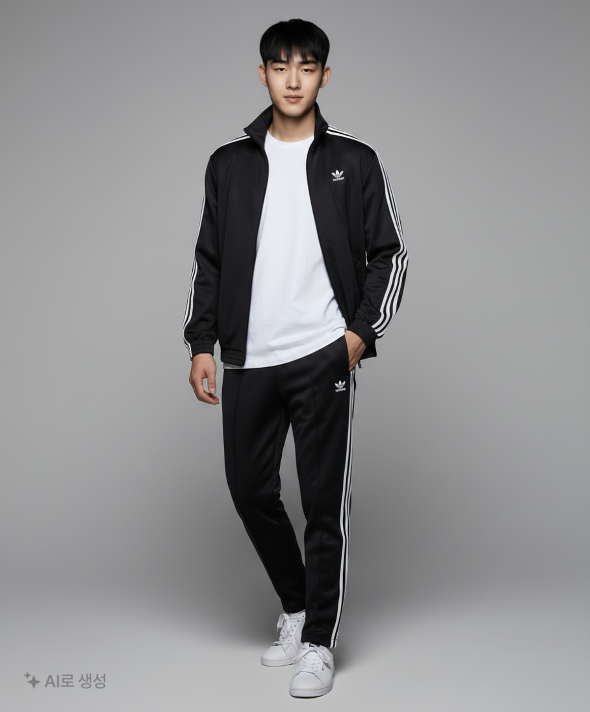 아디다스(ADIDAS) ADILENIUM  2 오버사이즈 트랙탑 - 블랙 / JM9251 S
