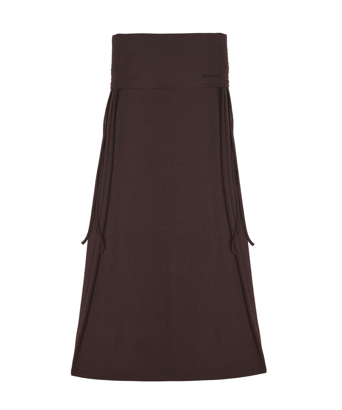 닉앤니콜(NICK&NICOLE) FOLD OVER LONG SKIRT_BROWN