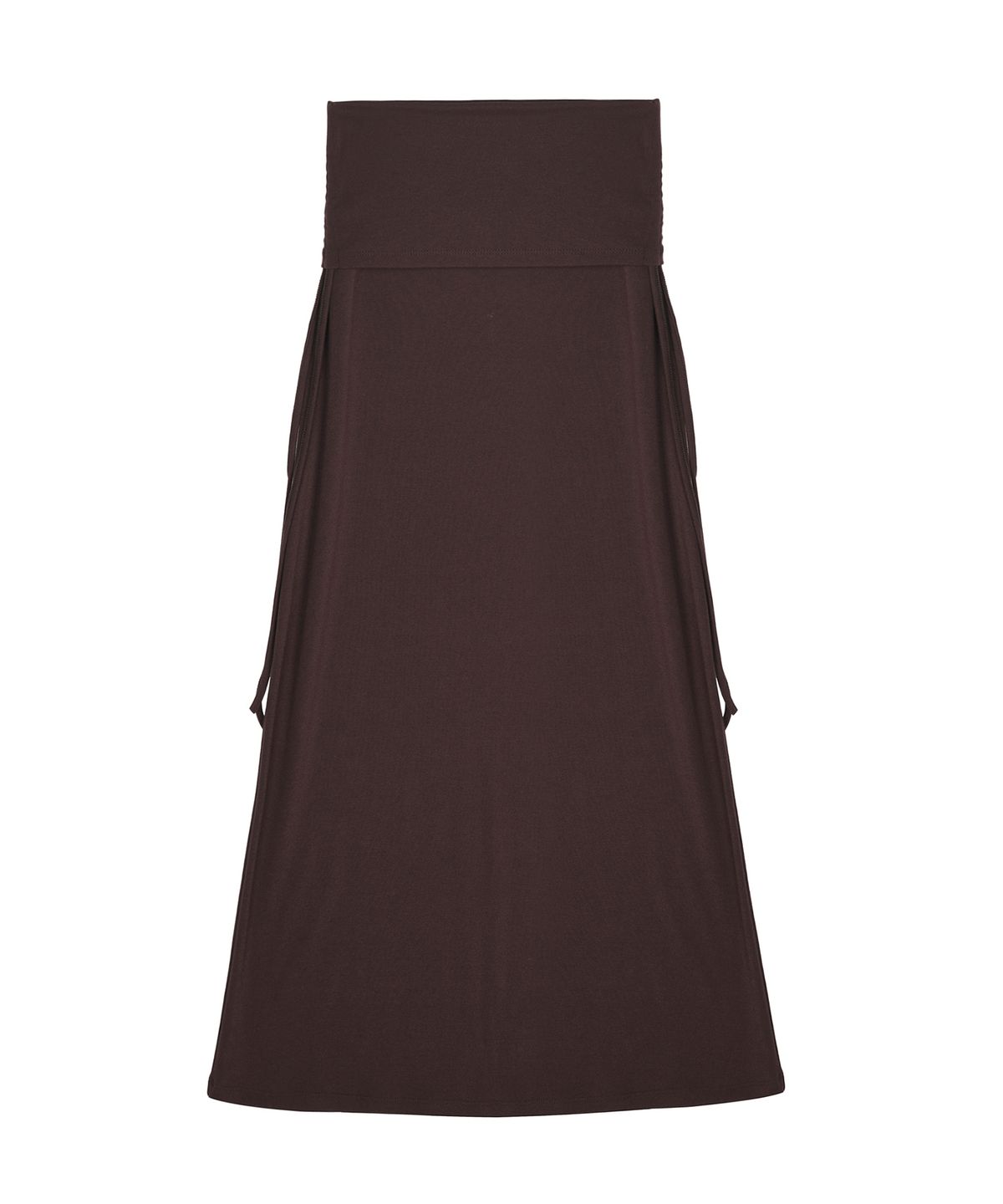 닉앤니콜(NICK&NICOLE) FOLD OVER LONG SKIRT_BROWN