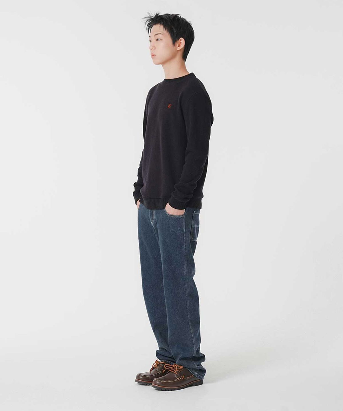 사파리스팟(SAFARISPOT) 저니 컬리지 니트 (블랙)