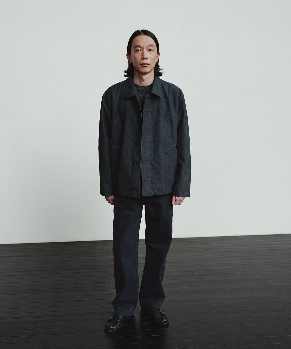 블랭크룸(BLANKROOM) 도버 페이드 자켓_TONAL NAVY