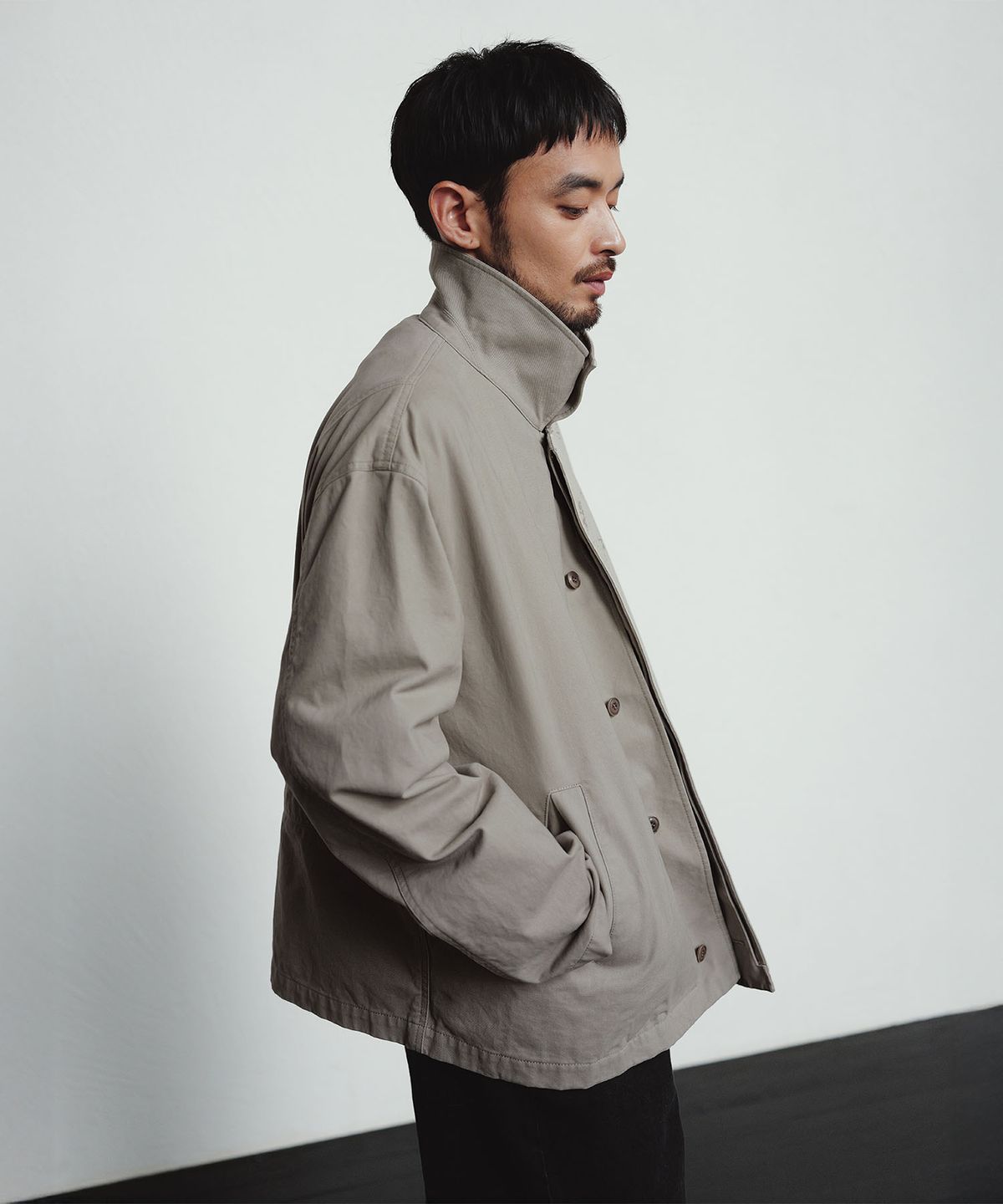 블랭크룸(BLANKROOM) 도버 페이드 자켓_OYSTER BEIGE