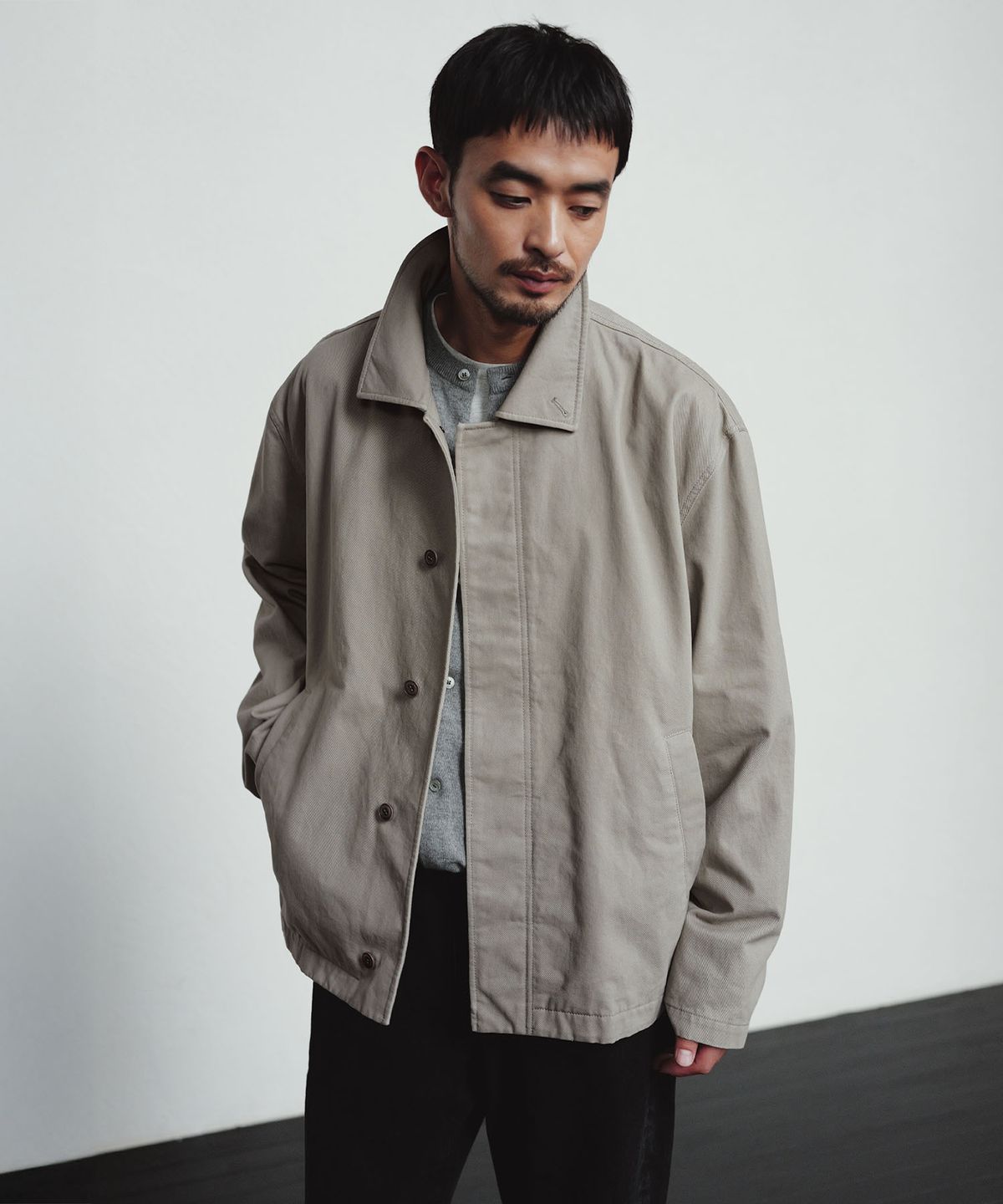블랭크룸(BLANKROOM) 도버 페이드 자켓_OYSTER BEIGE