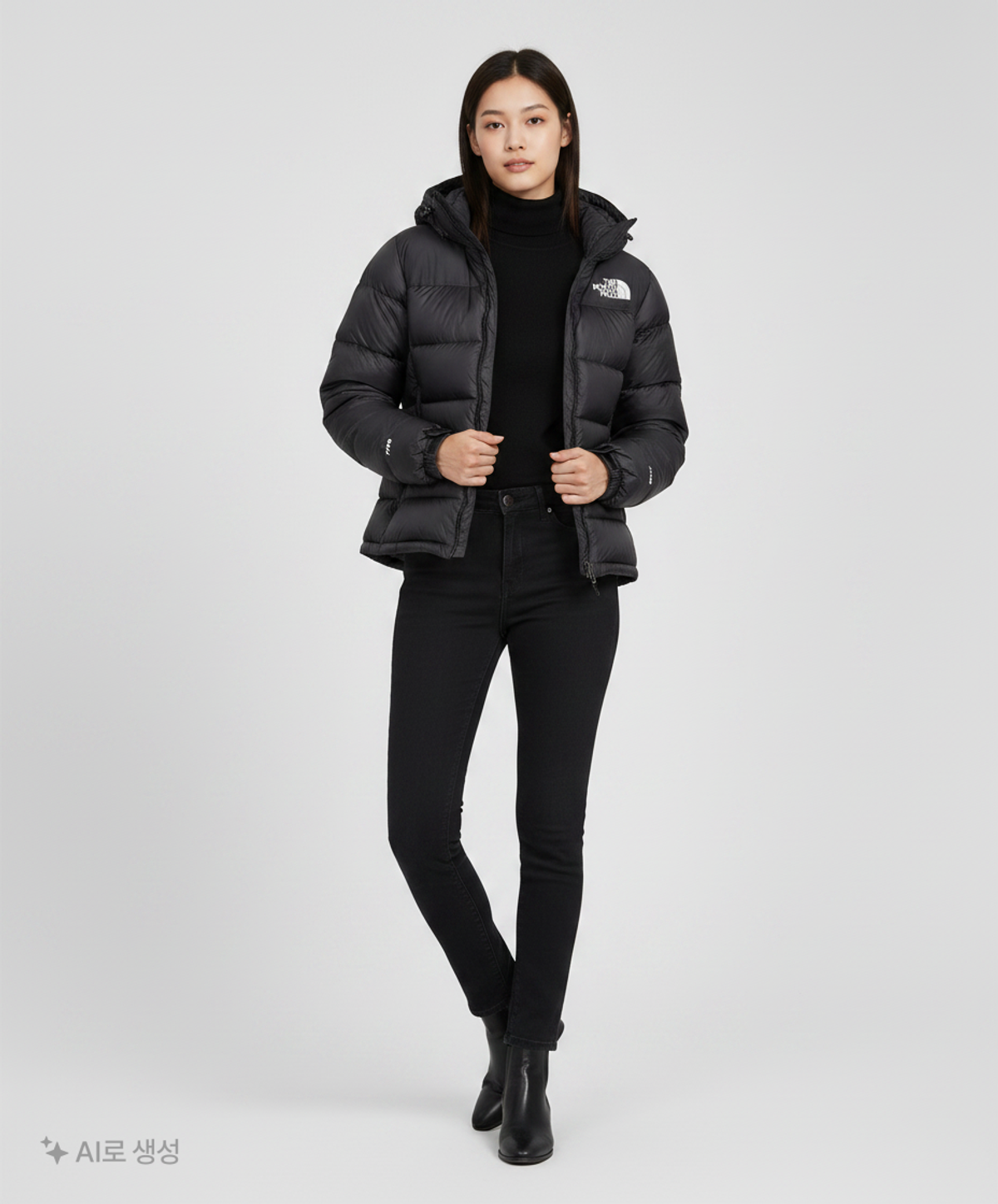노스페이스(THE NORTH FACE) 숏 패딩/숏 헤비 아우터 S