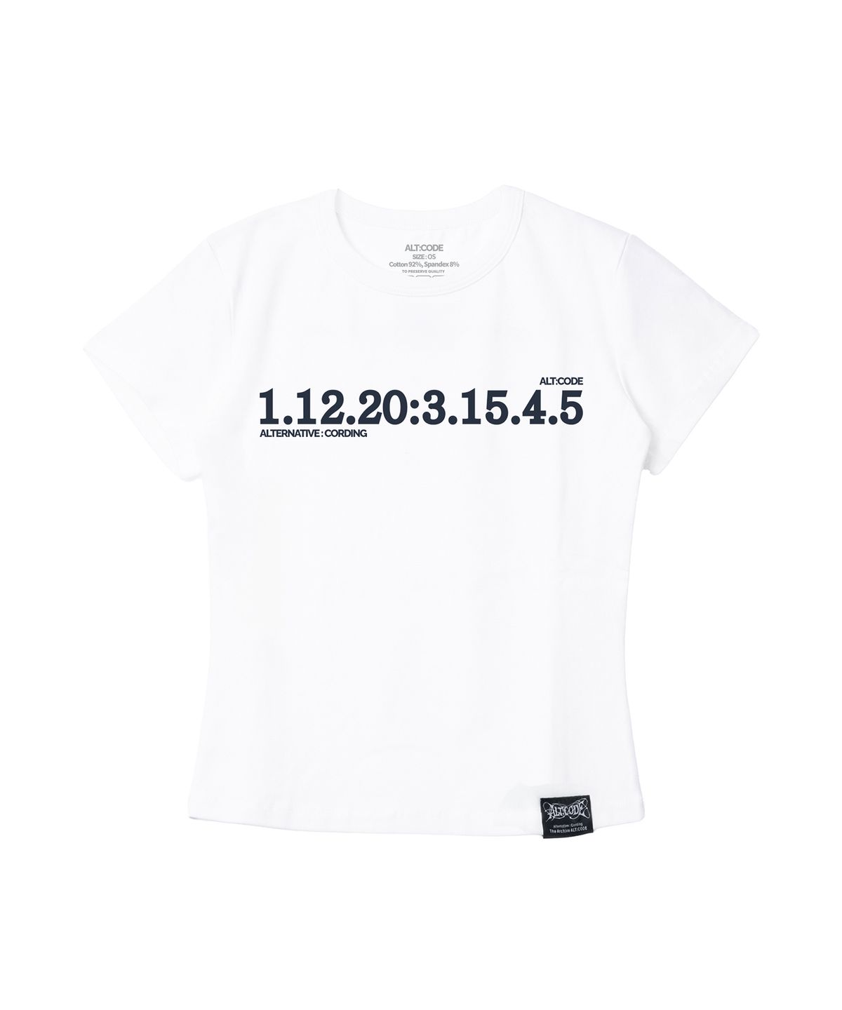 알트코드 아카이브(ALTCODE ARCHIVE) ALT 시퀀스 슬림탑 화이트