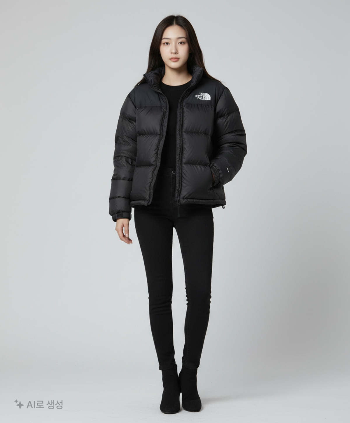 노스페이스(THE NORTH FACE) 숏 패딩/숏 헤비 아우터 90