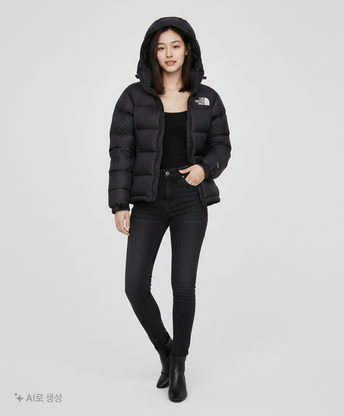 노스페이스(THE NORTH FACE) 숏 패딩/숏 헤비 아우터 90
