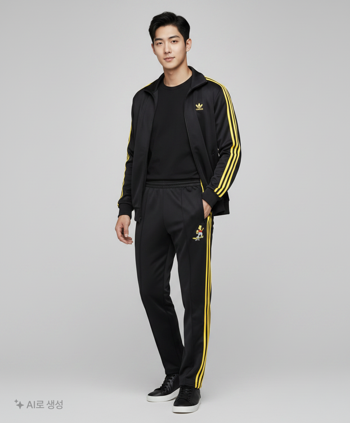 아디다스(ADIDAS) 심슨 파이어버드 트랙팬츠 - 블랙 / HA5820 L