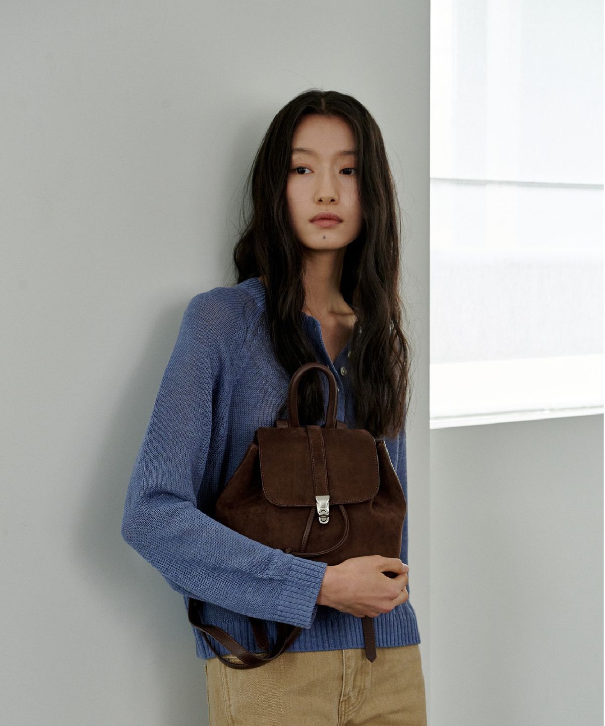 엑타(ECTAR) muko mini backpack-무코미니백팩 [스웨이드 브라운]