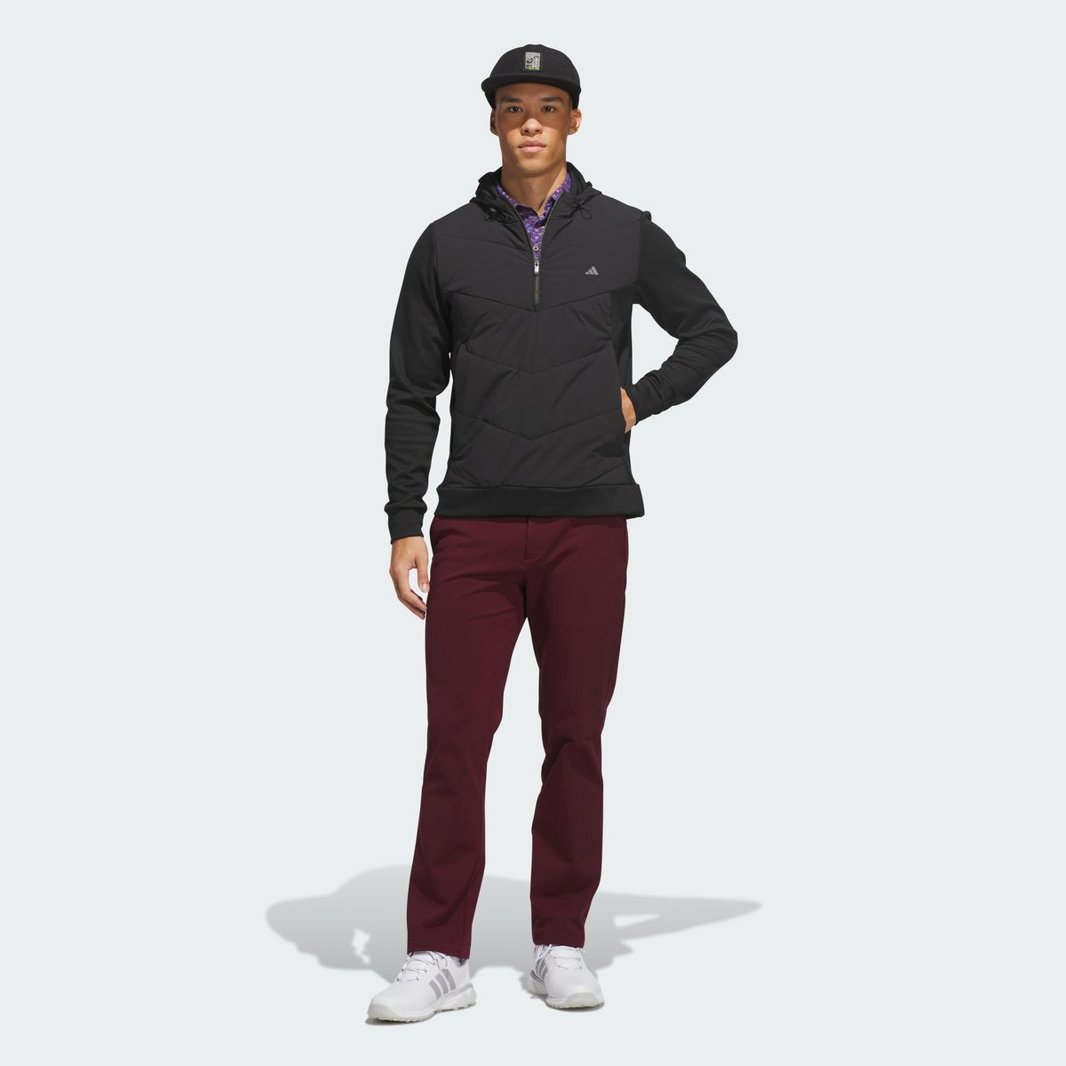 아디다스 골프(ADIDAS GOLF) ULTIMATE365+ 트위스트니트 Climawarm 레귤러 스트레이트 핏 팬츠 KH4345