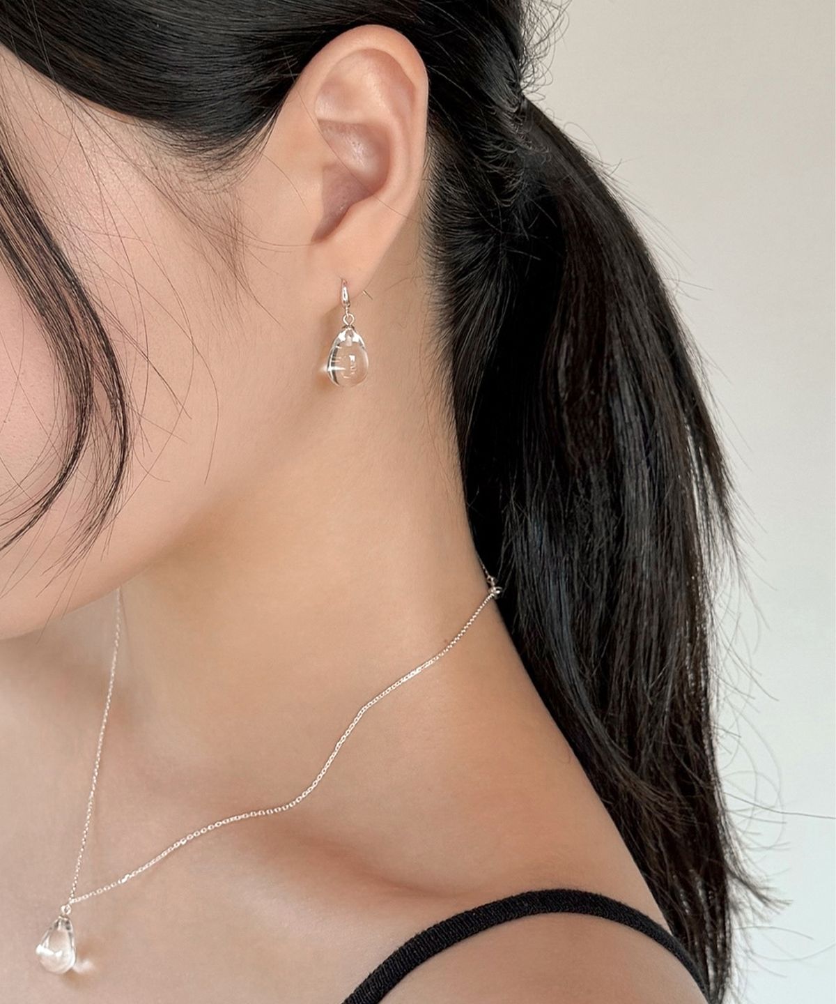 오시에르(osier) Dew Drop Earrings