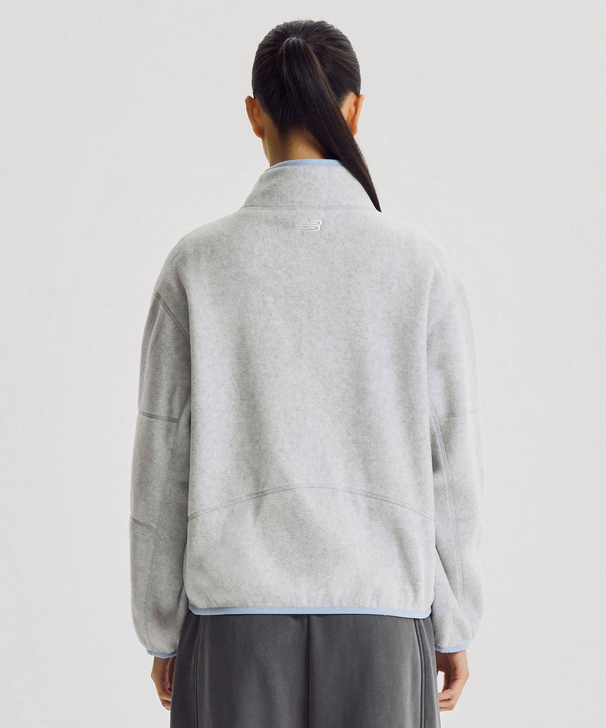 뉴발란스(NEW BALANCE) NBMDG4W932 / WOMEN 코지 플리스 스탠넥 집업 (L/GRAY)