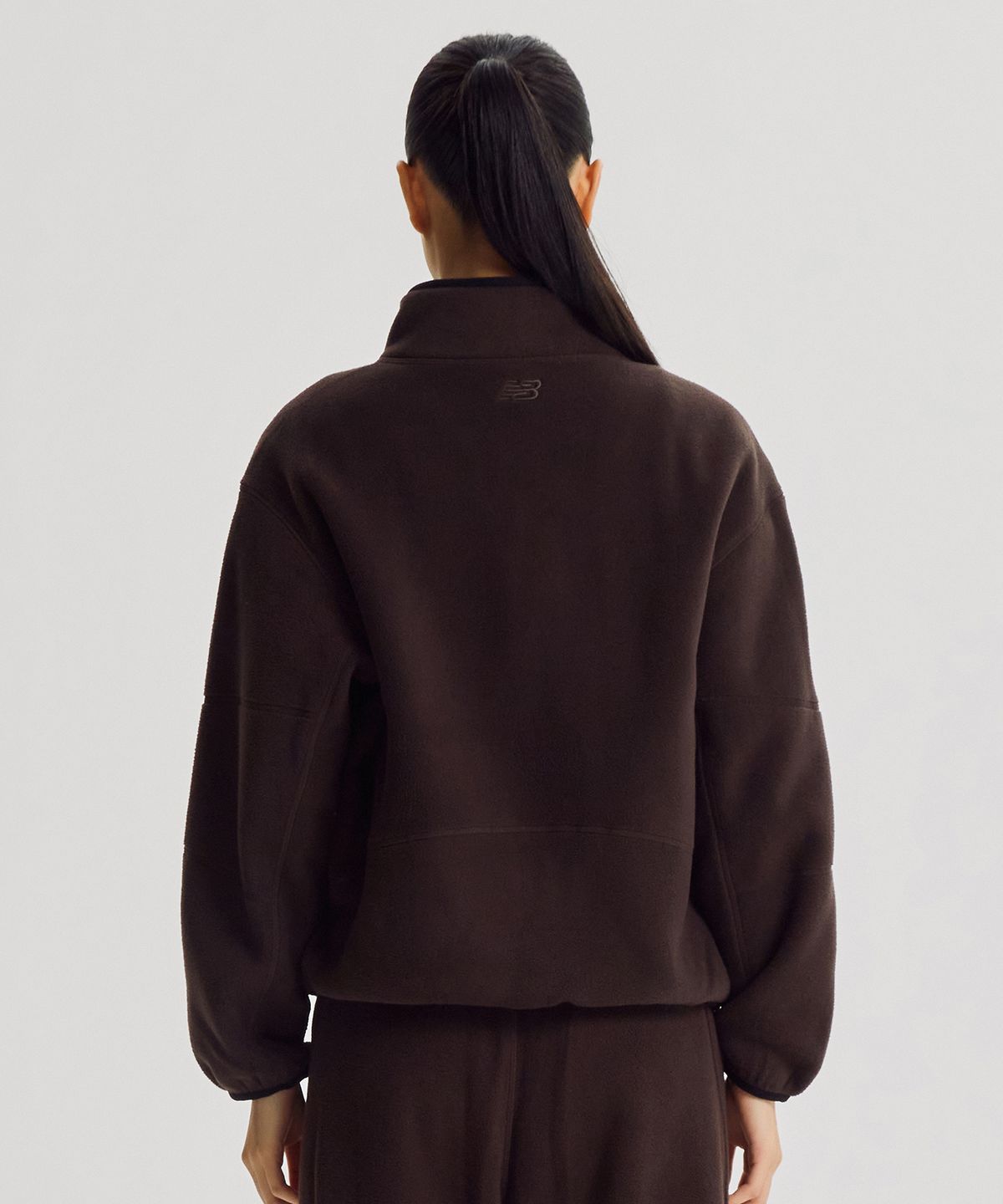 뉴발란스(NEW BALANCE) NBMDG4W932 / WOMEN 코지 플리스 스탠넥 집업 (BROWN)